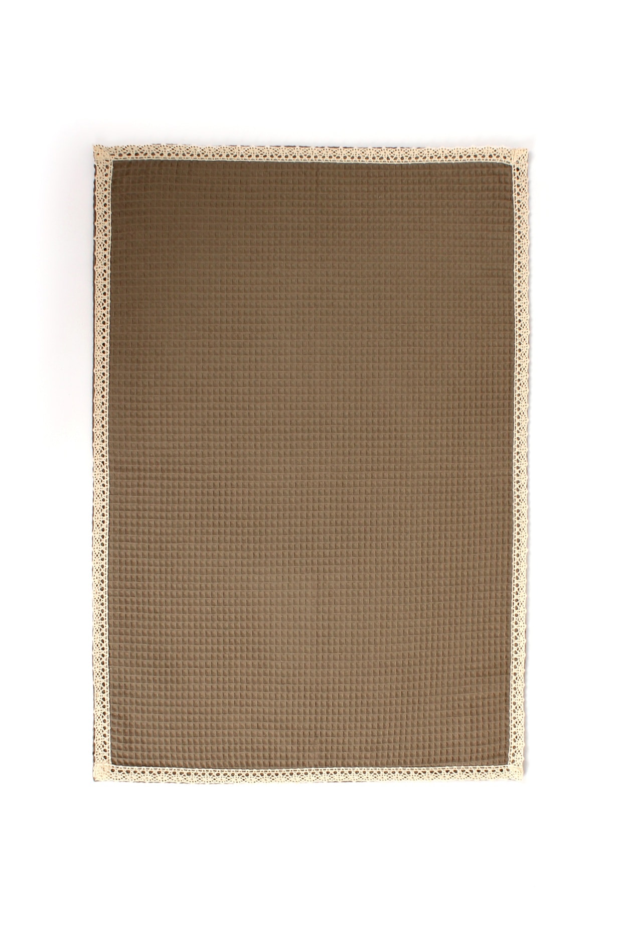 SoftLace Dantelli Waffle Havlu | Mutfak Bezi | Şık ve Zarif Tasarım | 50x70cm