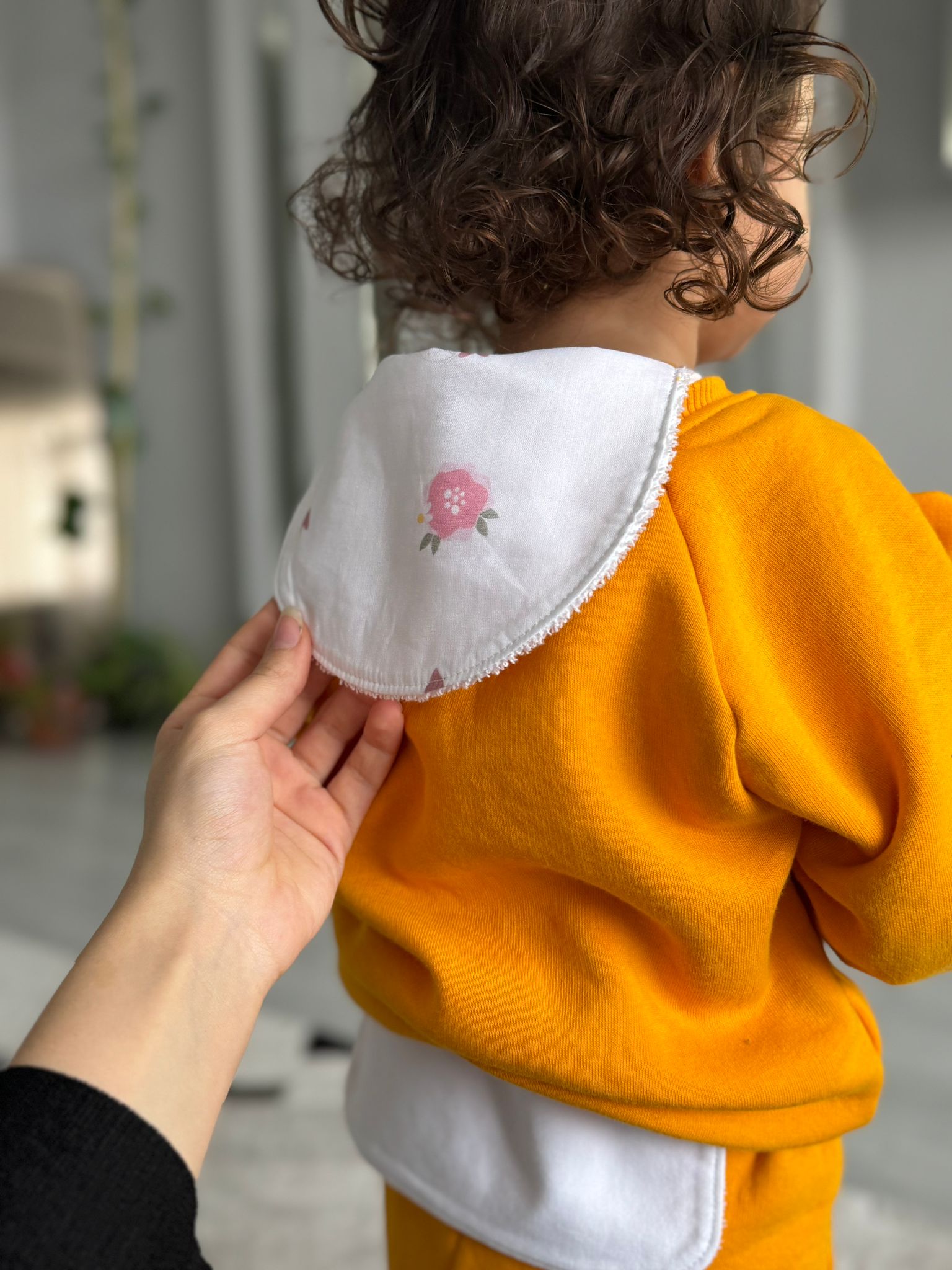 NEW BABY | 4-6 YAŞ Nefes Alan Sırt Bezi %100 Pamuklu, Kreş ve Oyun Zamanı Havlu Sırtlık