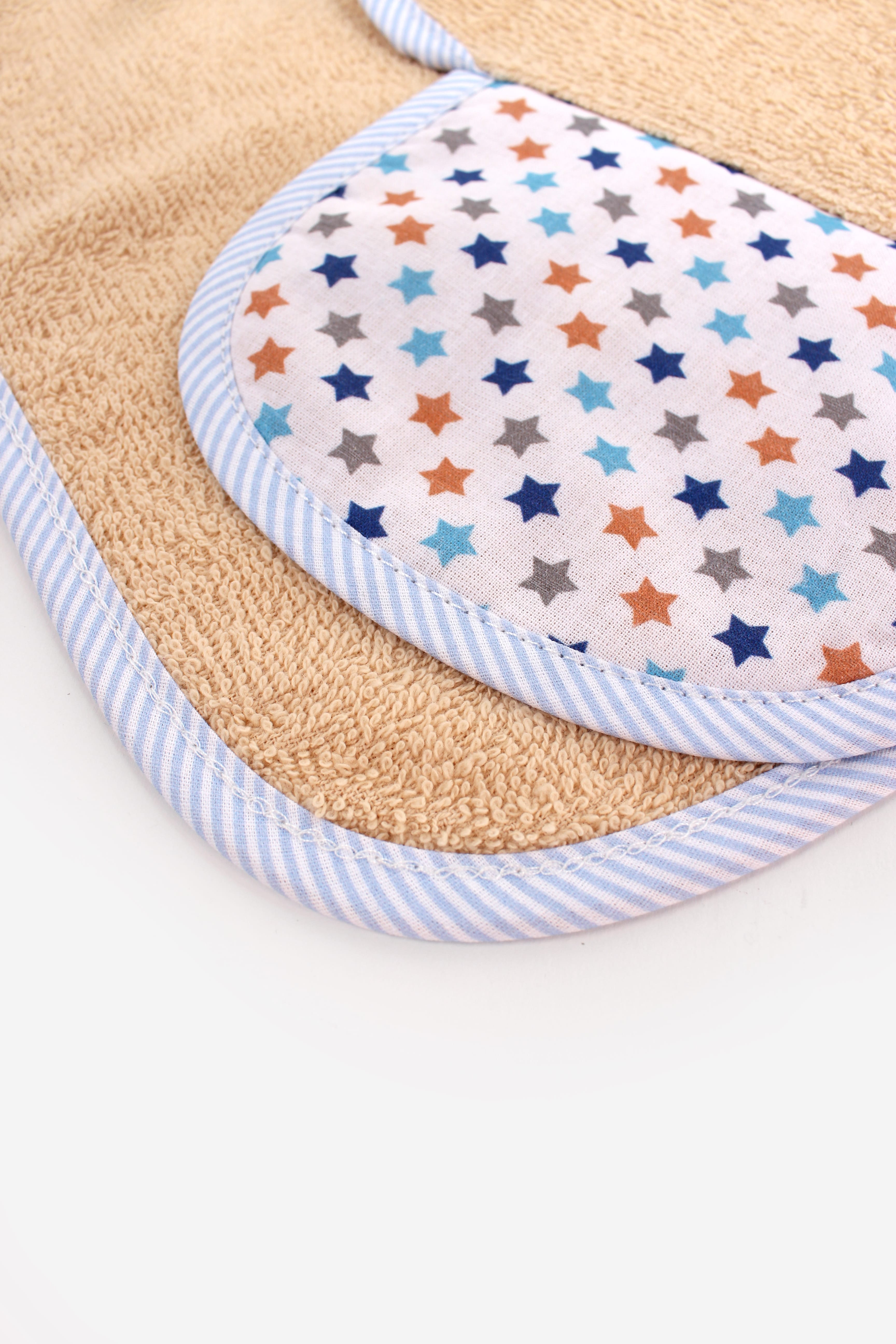 NEW BABY STAR| 4-6 YAŞ Nefes Alan Sırt Bezi %100 Pamuklu, Kreş ve Oyun Zamanı Havlu Ter Bezi