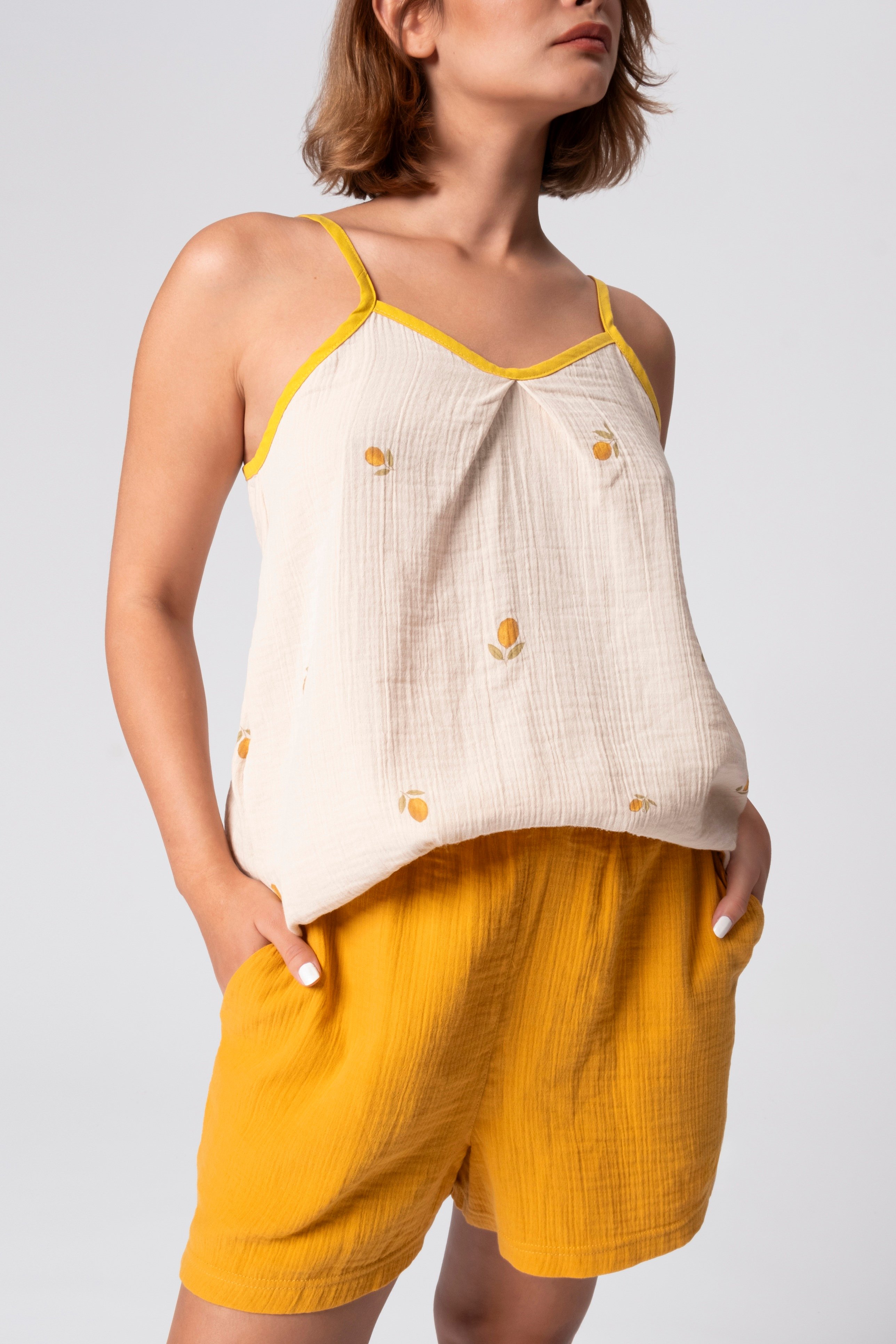 Pure Comfort Müslin Yaz Seti – Nefes Alan İp Askılı Takım