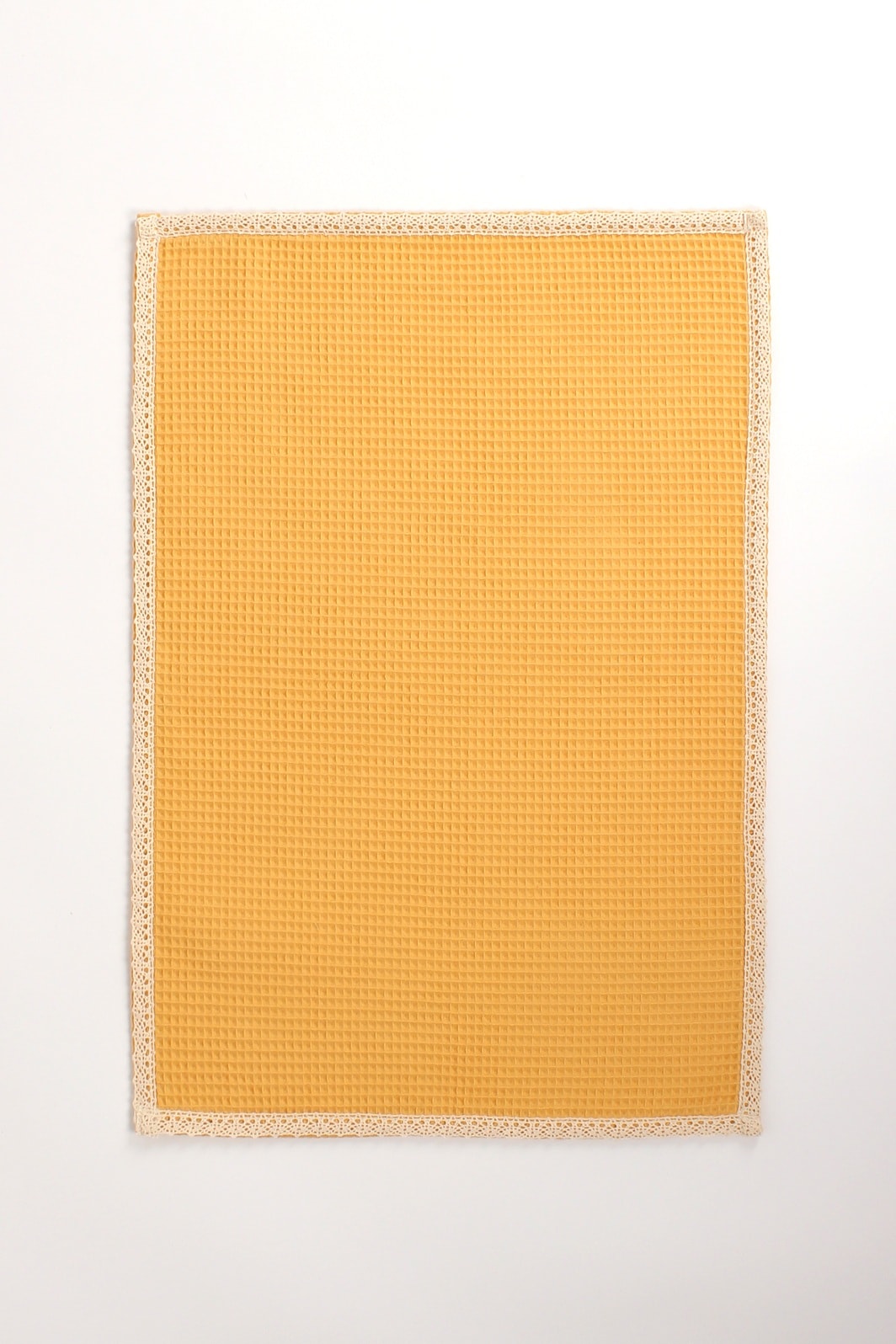 SoftLace Dantelli Waffle Havlu | Mutfak Bezi | Şık ve Zarif Tasarım | 50x70cm