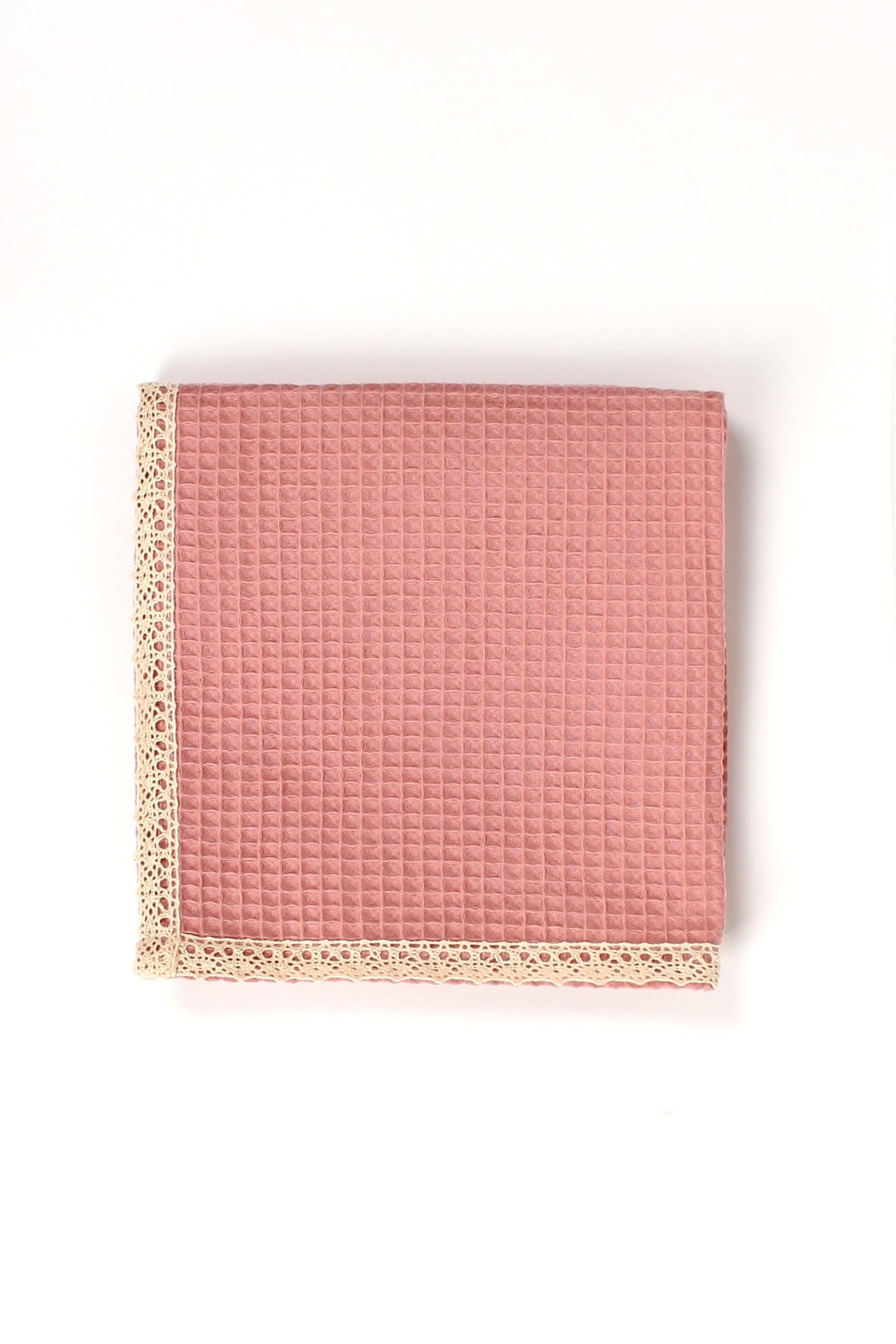SoftLace Dantelli Waffle Havlu | Mutfak Bezi | Şık ve Zarif Tasarım | 50x70cm