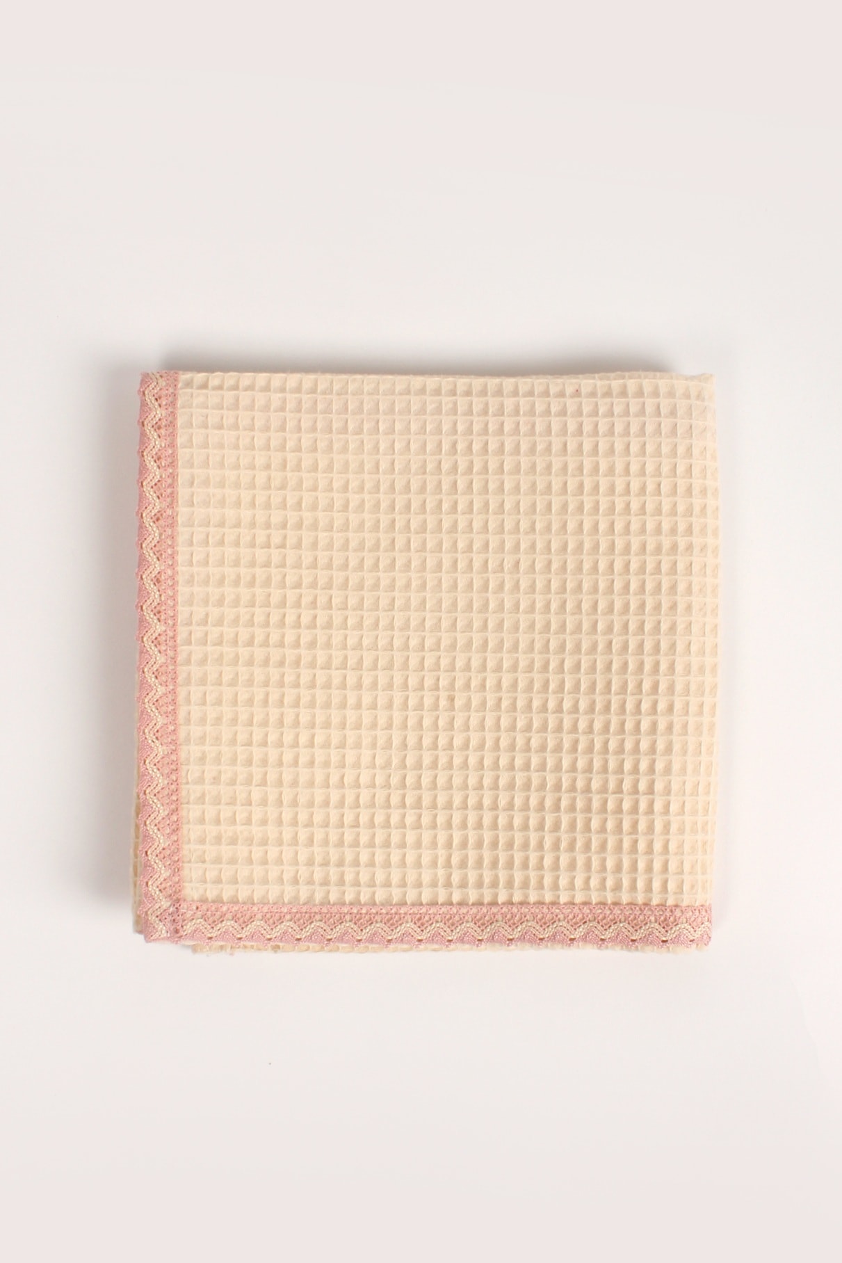SoftLace Dantelli Waffle Havlu | Mutfak Bezi | Şık ve Zarif Tasarım | 50x70cm