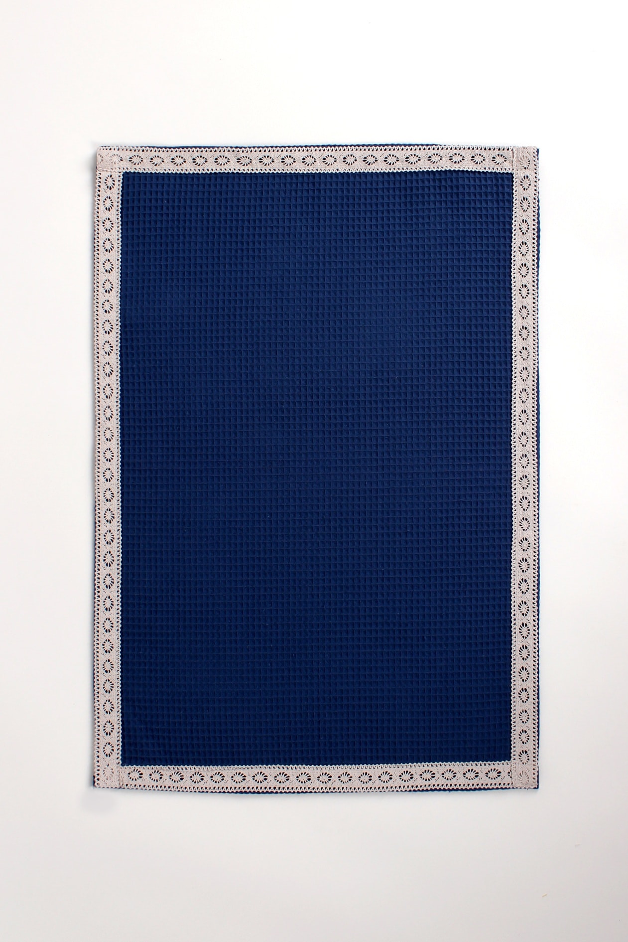 SoftLace Dantelli Waffle Havlu | Mutfak Bezi | Şık ve Zarif Tasarım | 50x70cm