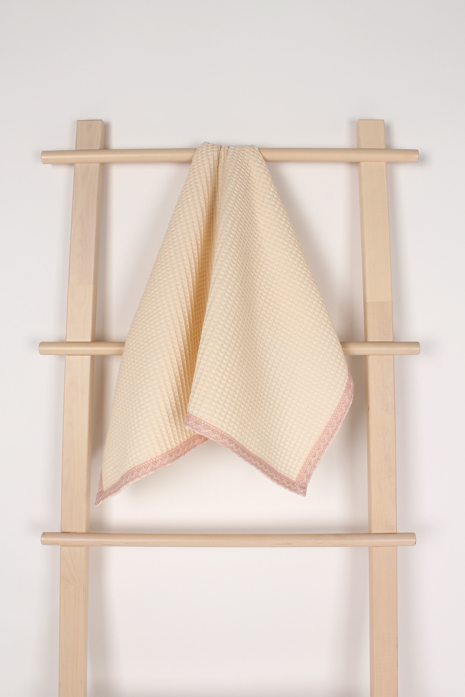 SoftLace Dantelli Waffle Havlu | Mutfak Bezi | Şık ve Zarif Tasarım | 50x70cm