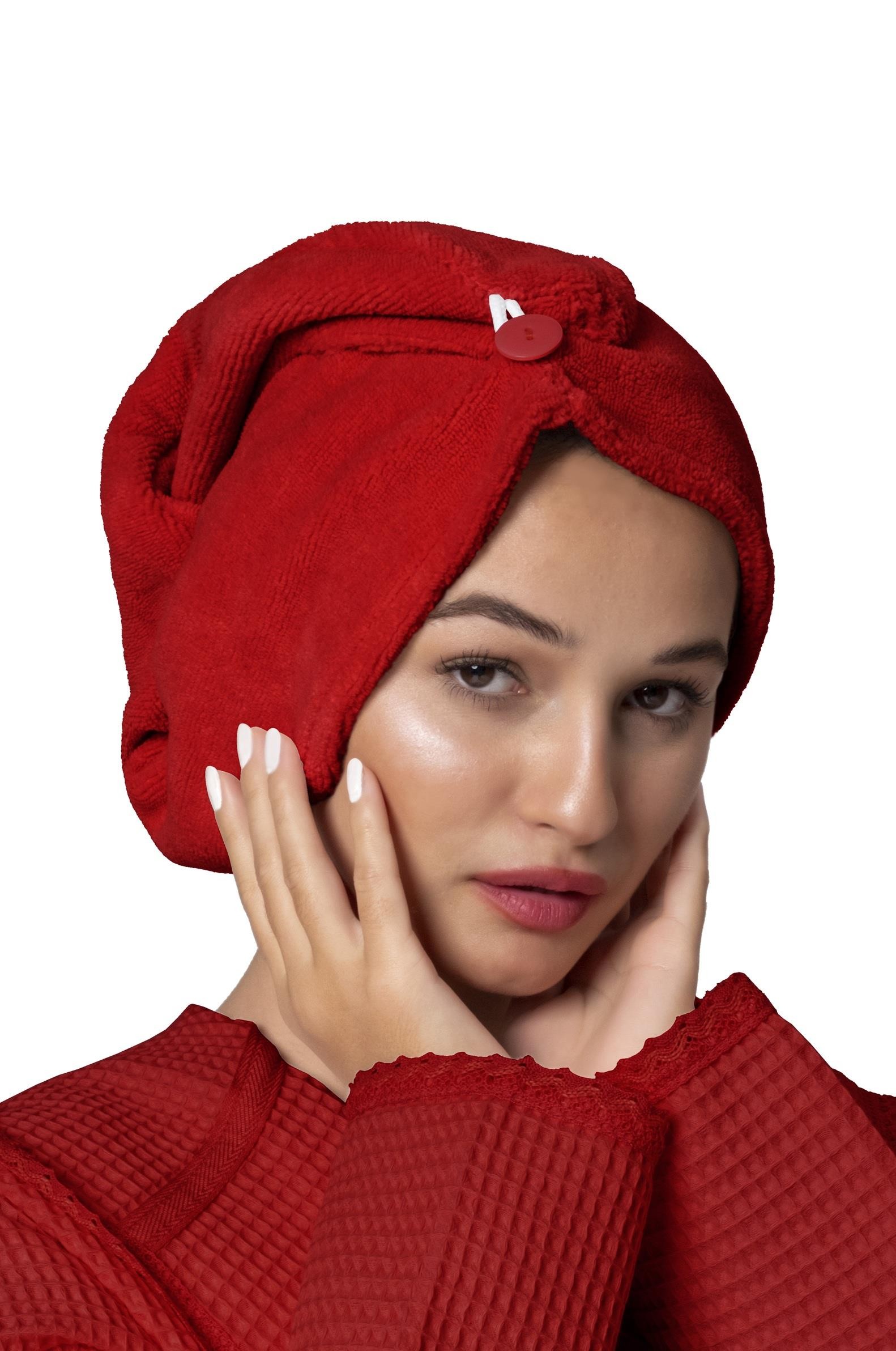 Zarif Bone Hair Kalın Mikrofiber| Saç Kurutma Bonesi | Saç Havlusu | Saç Kurulama Havlusu - DESEN 3