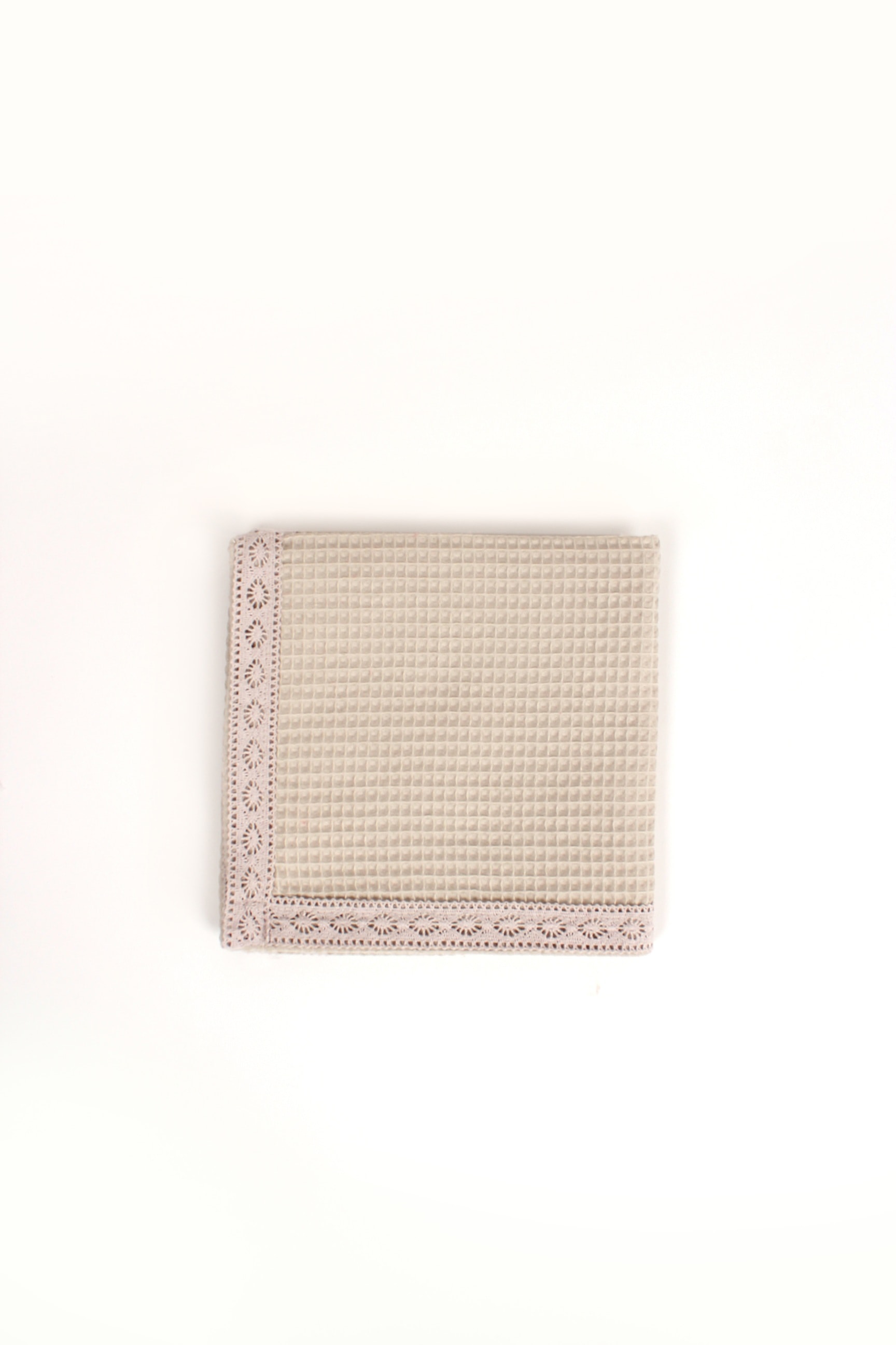 SoftLace Dantelli Waffle Havlu | Mutfak Bezi | Şık ve Zarif Tasarım | 50x70cm