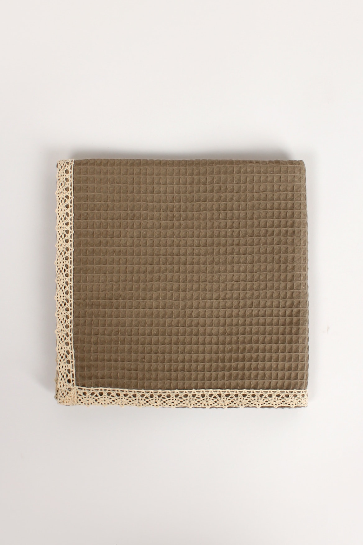 SoftLace Dantelli Waffle Havlu | Mutfak Bezi | Şık ve Zarif Tasarım | 50x70cm