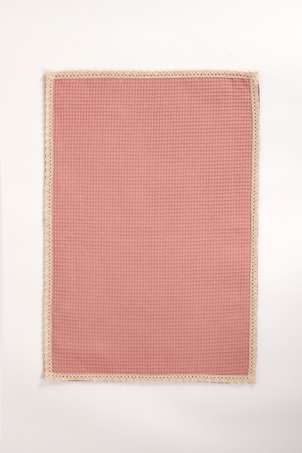 SoftLace Dantelli Waffle Havlu | Mutfak Bezi | Şık ve Zarif Tasarım | 50x70cm