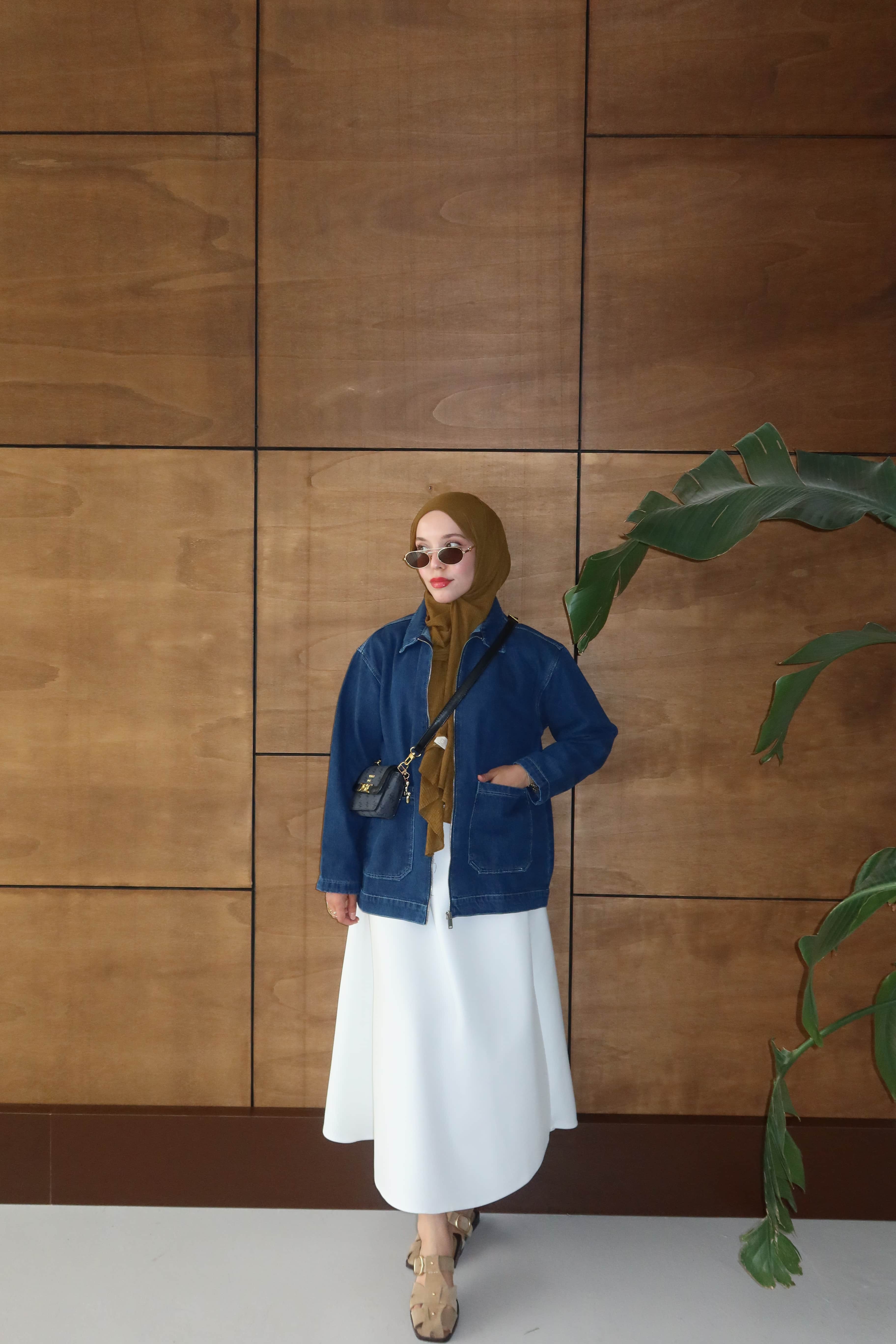 Oversize Kot Ceket  - Kot Mavi