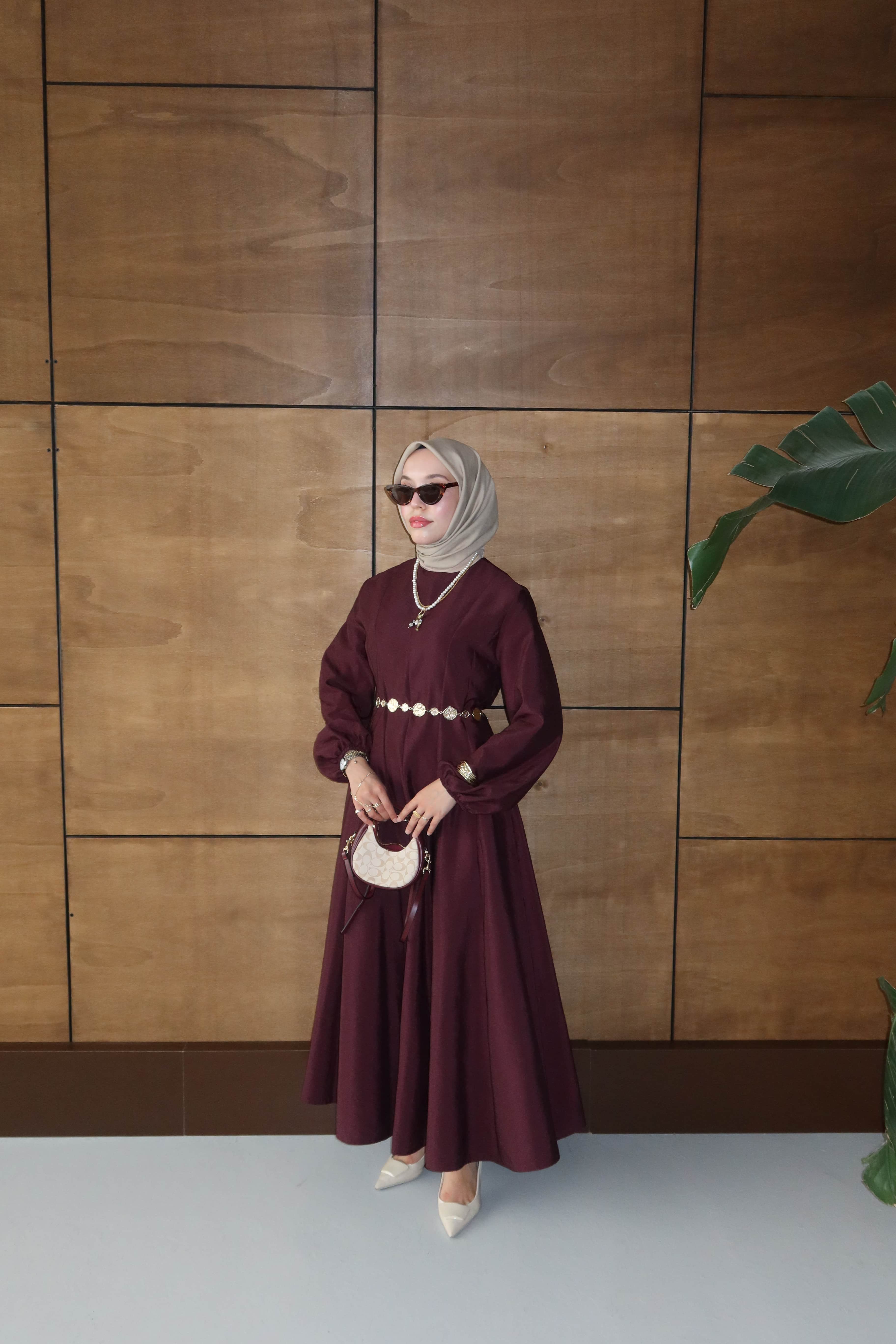 Nesa Elbise - Bordo