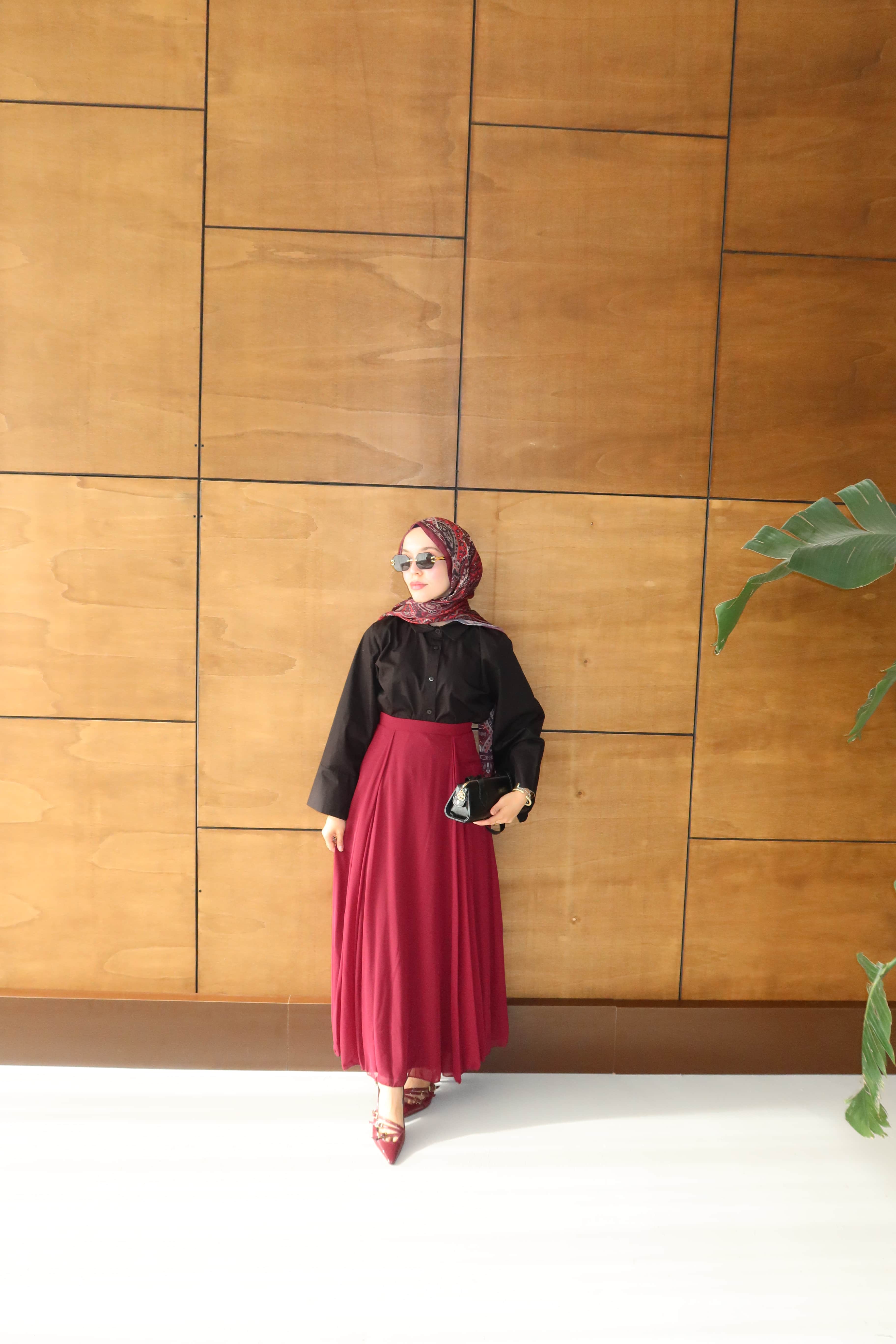 Prenses Etek  - Bordo
