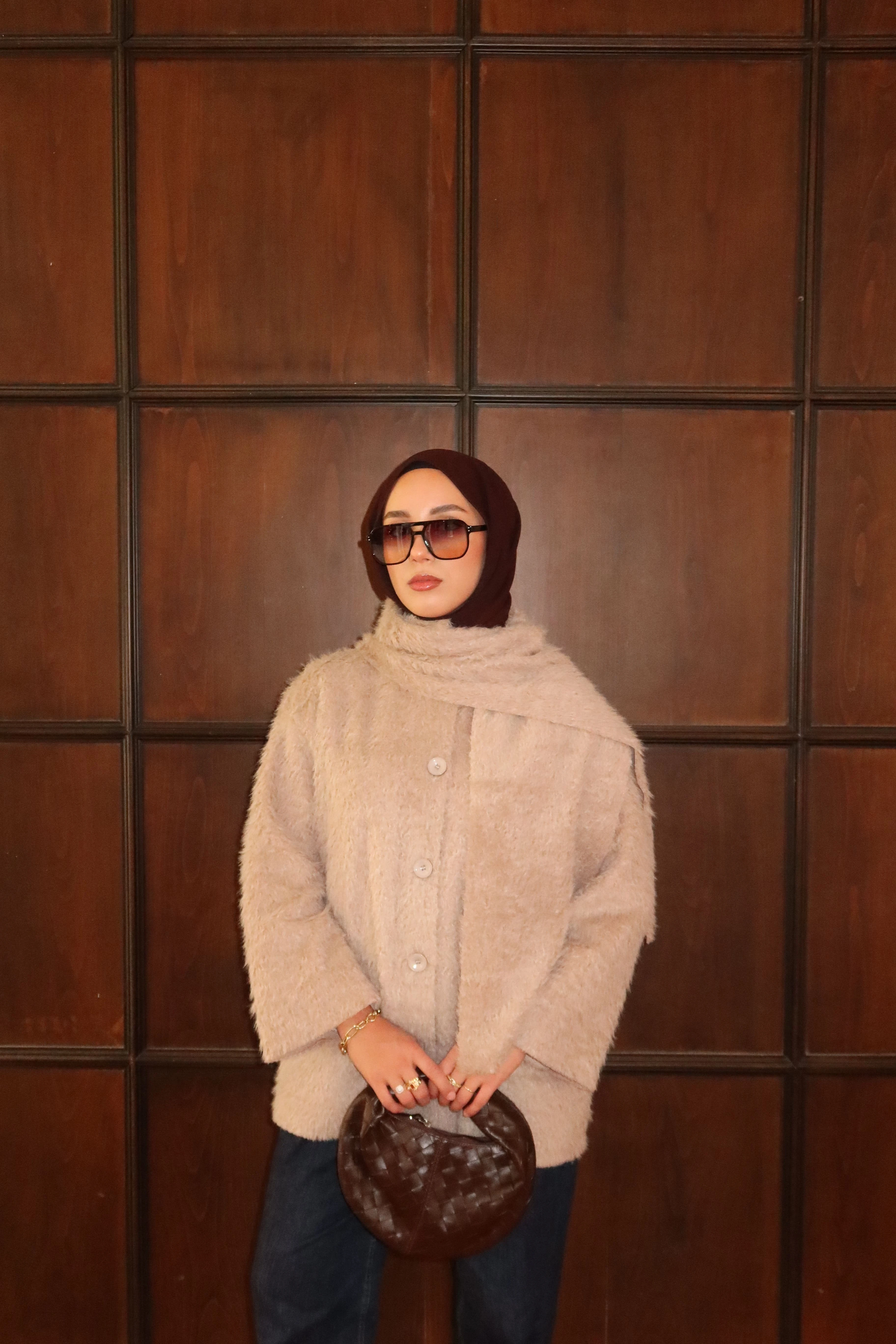 Atkılı Ceket - Vizon