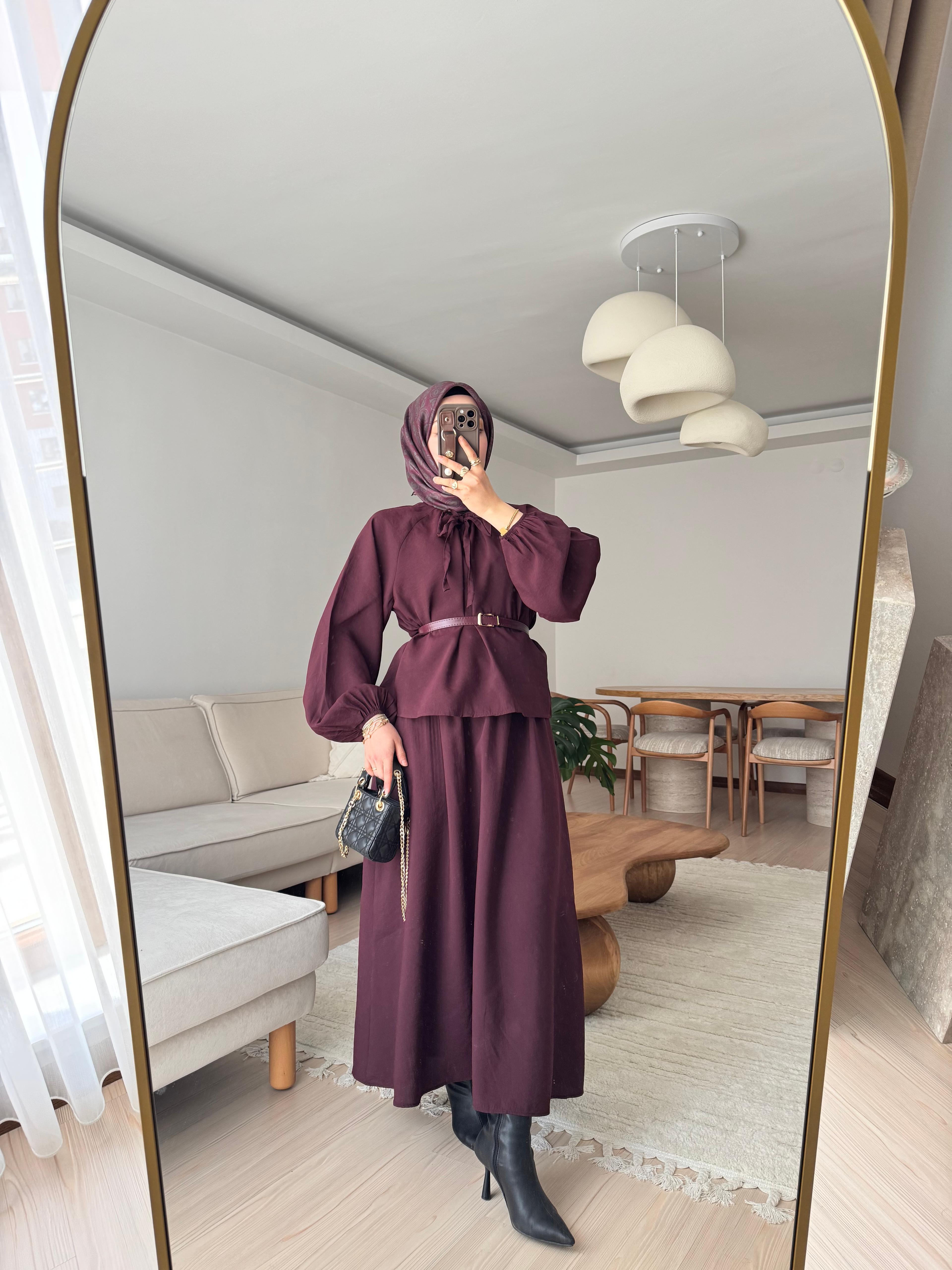 Neva Etekli Takım- Outlet - Vişne Çürüğü