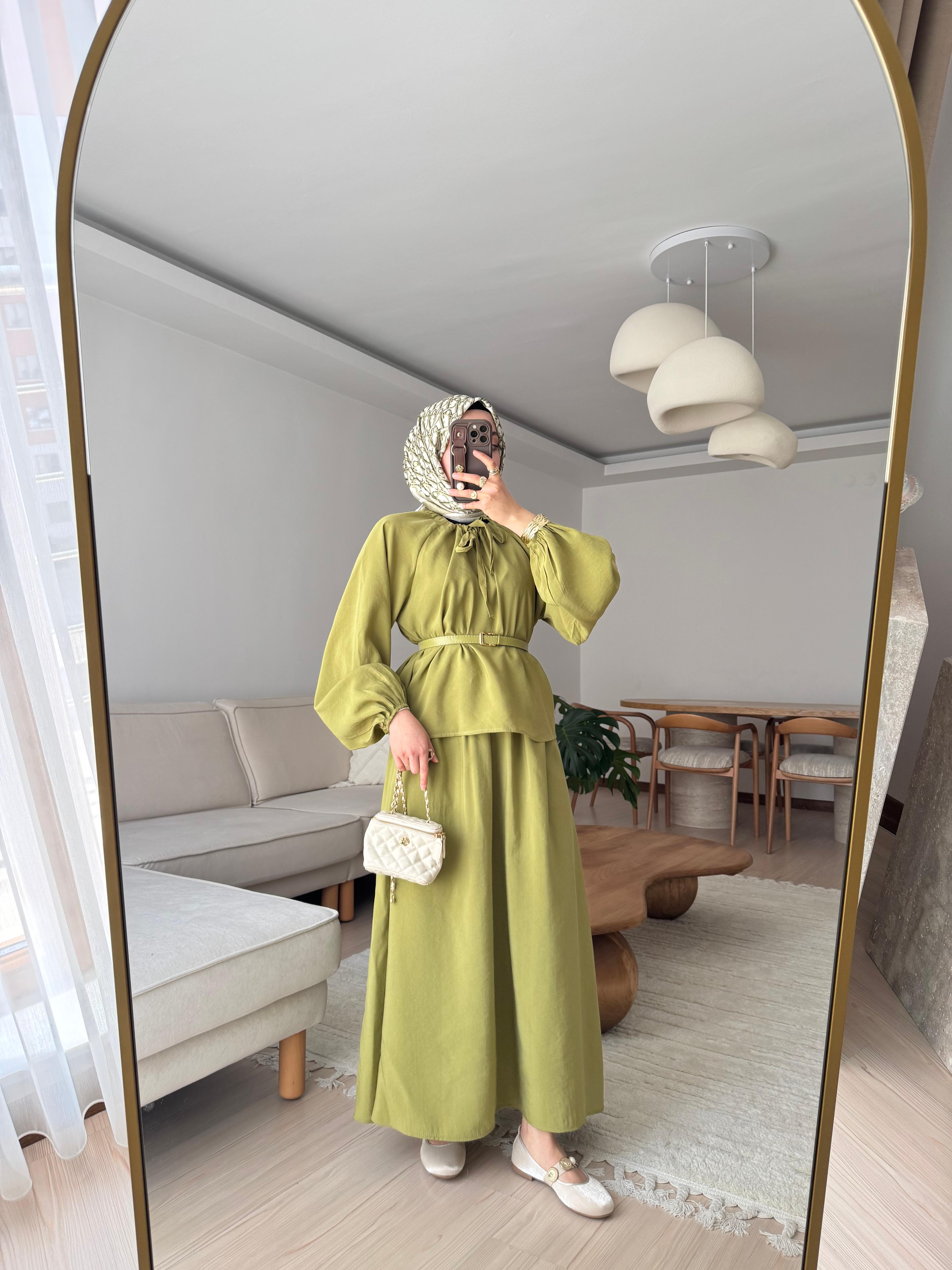 Neva Etekli Takım- Outlet - Fıstık Yeşili