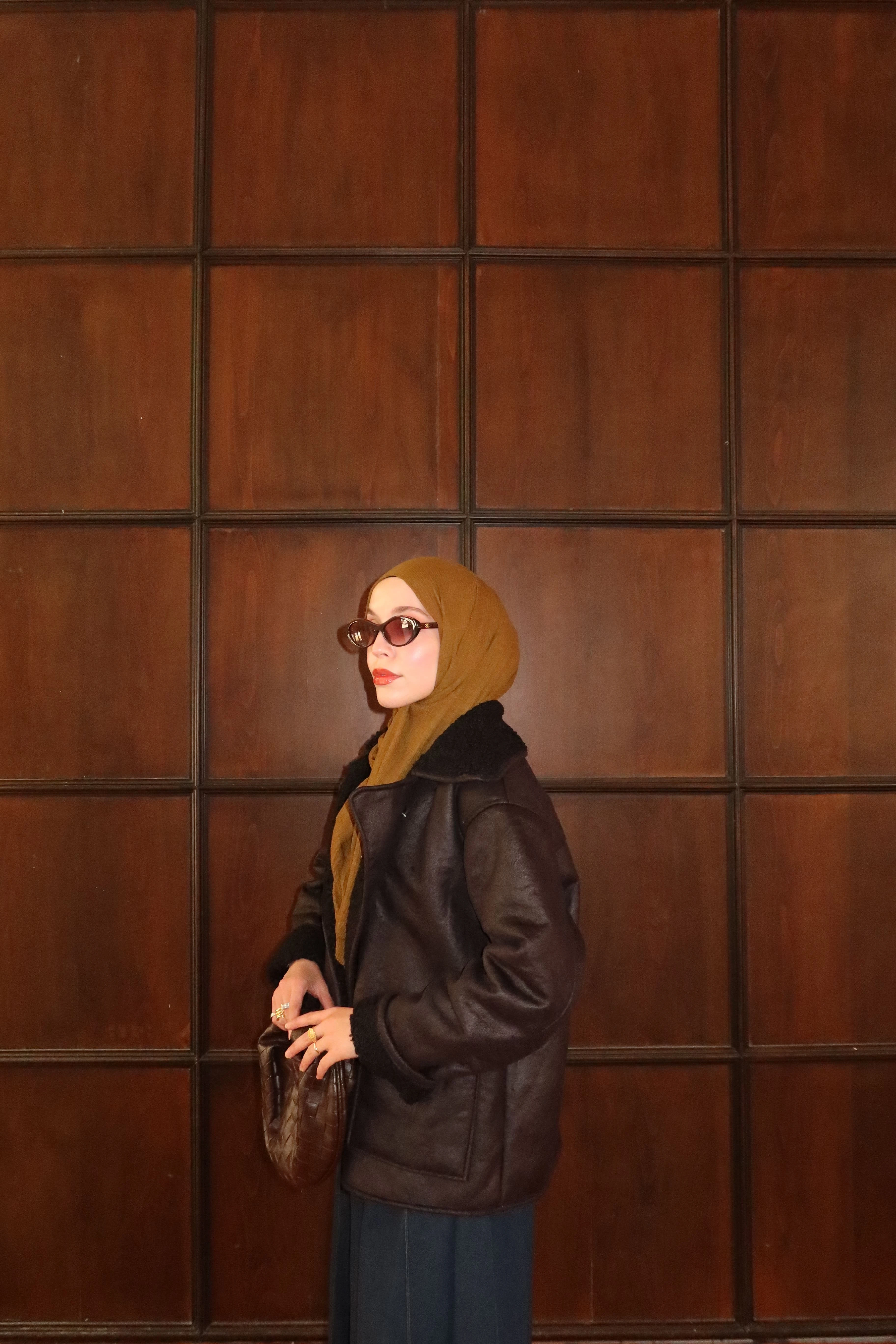 ZRA BİKER KABAN  - Siyah