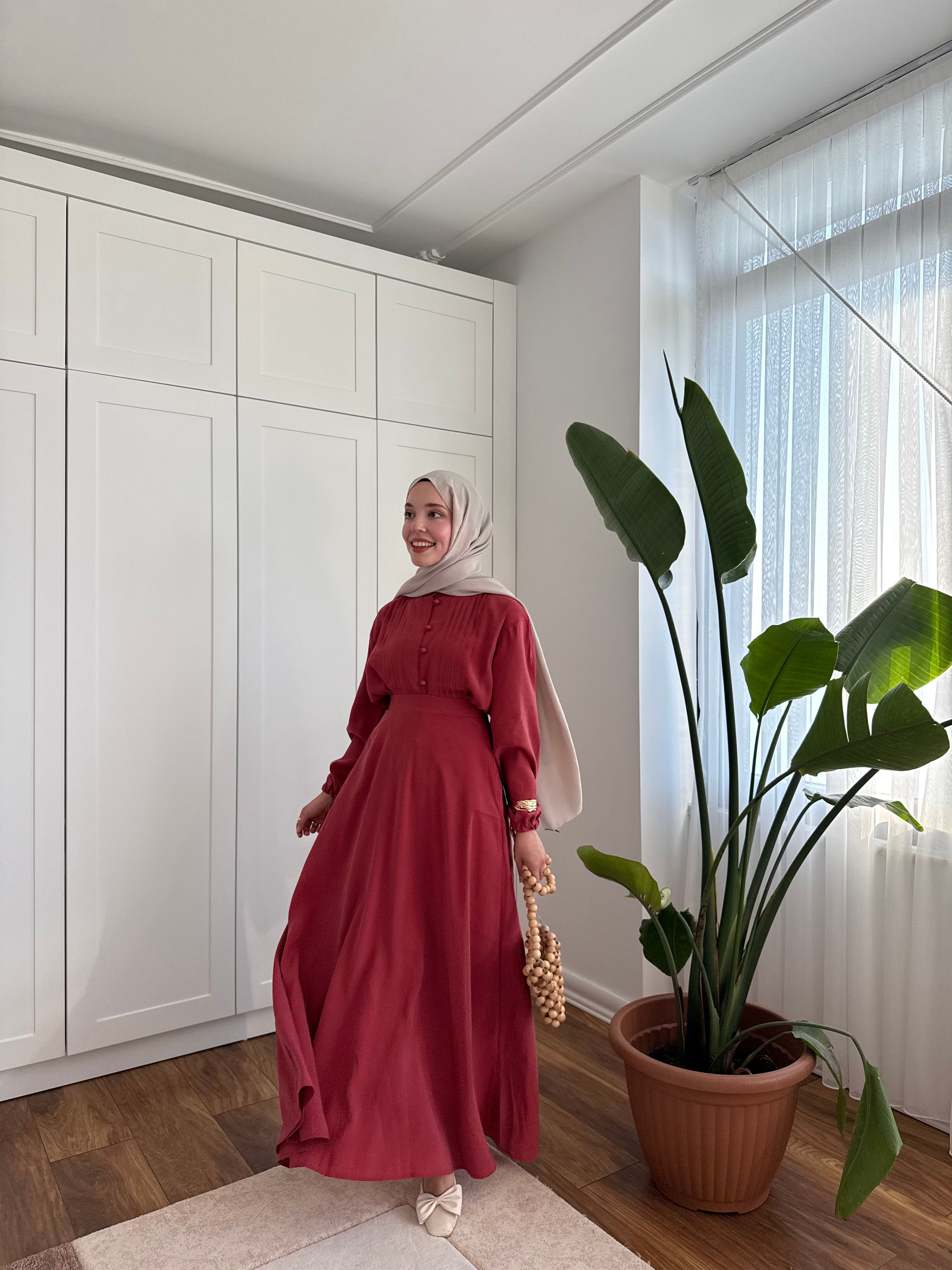 Anemon Etekli Takım  - Somon Rengi