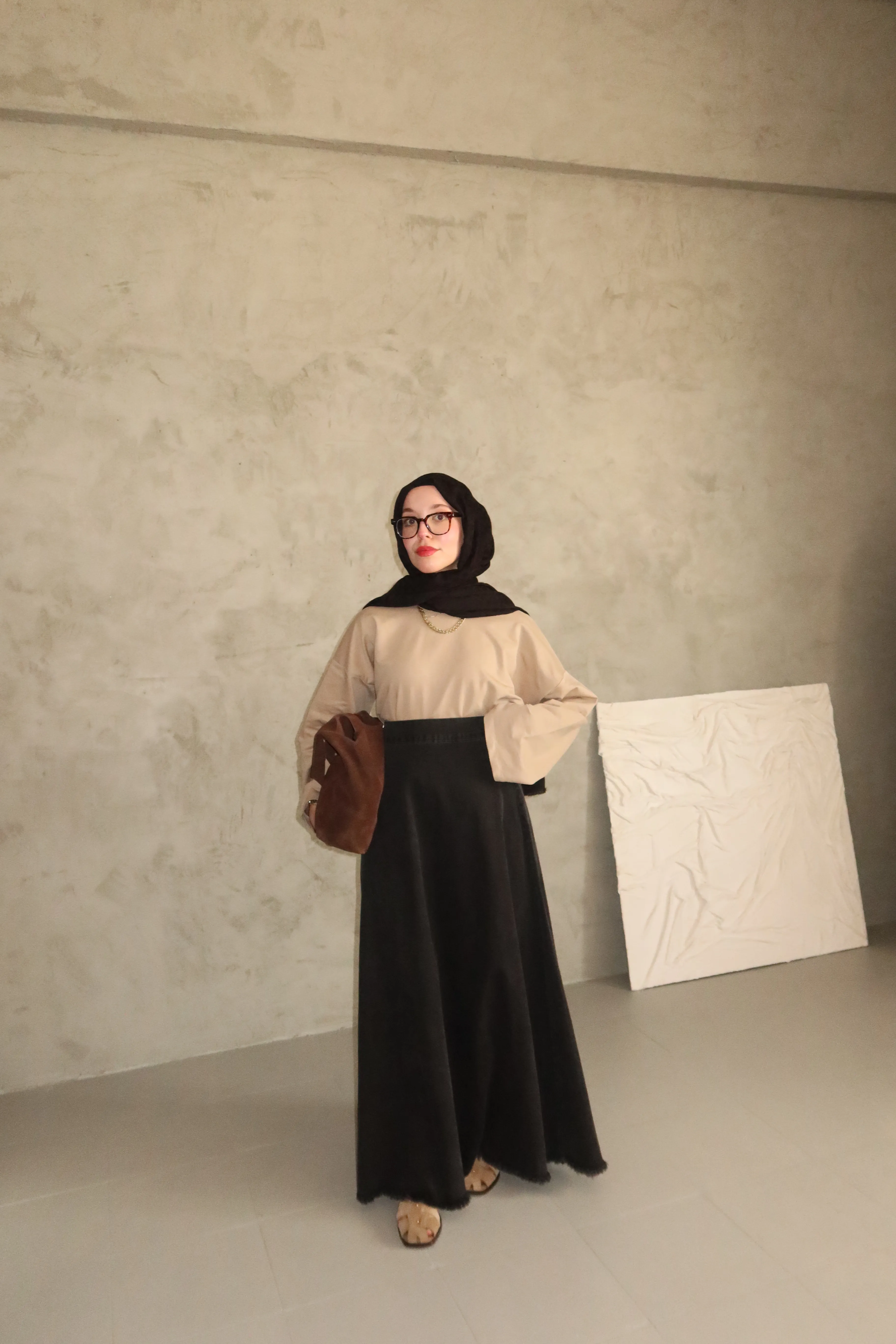 Ucu Püsküllü Kot Etek