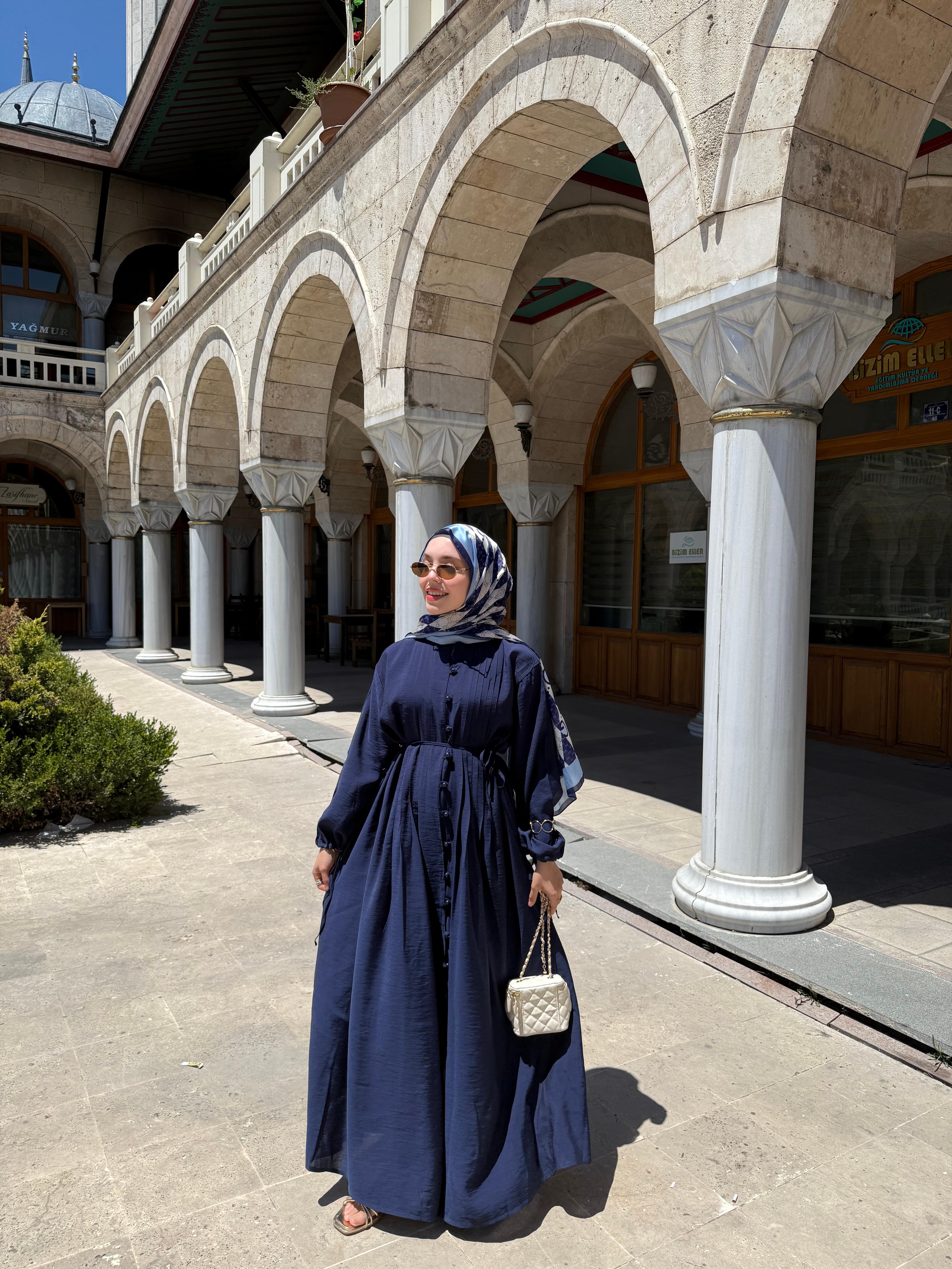 Mina Elbise  - Lacivert