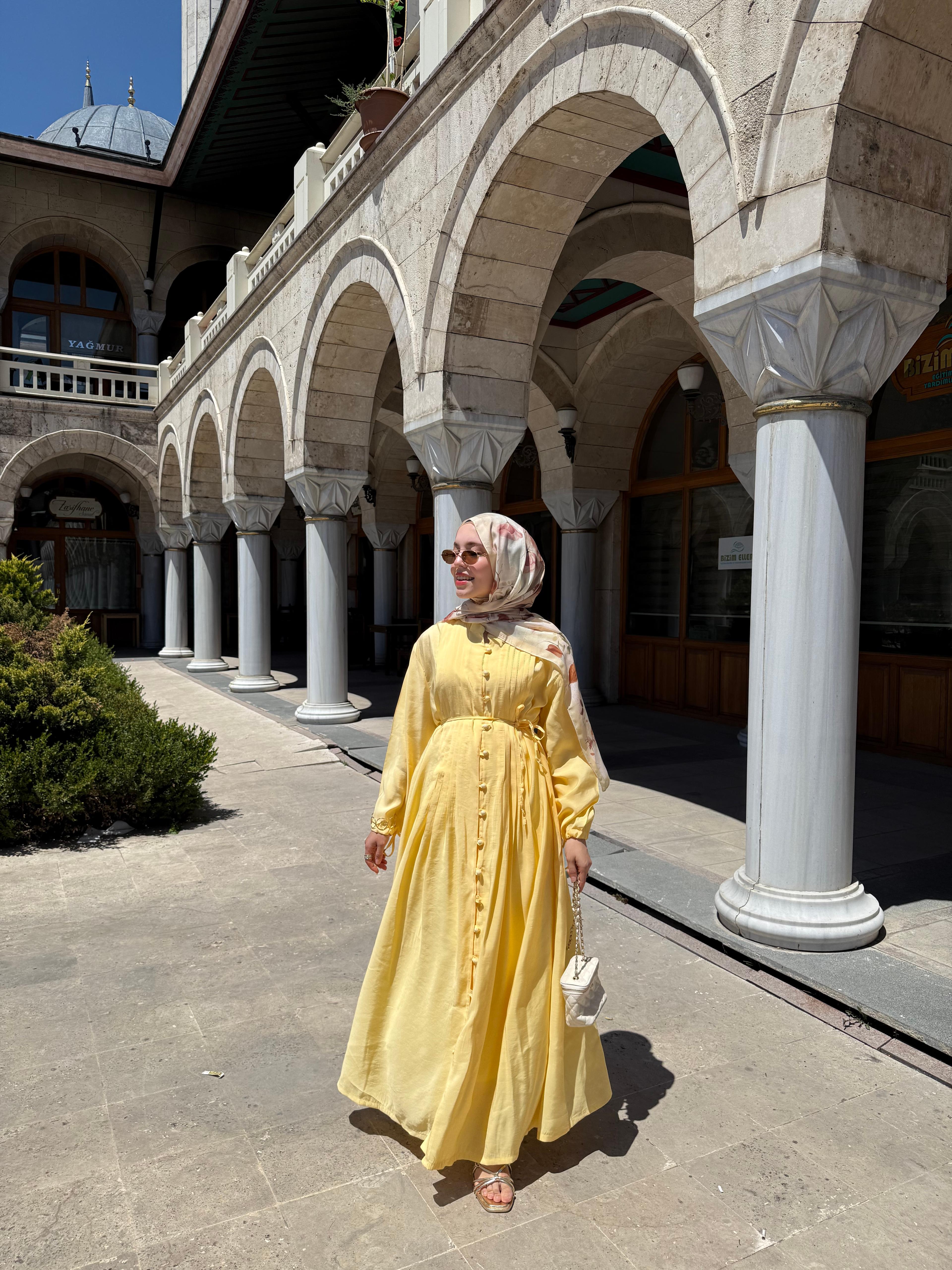 Mina Elbise  - Sarı