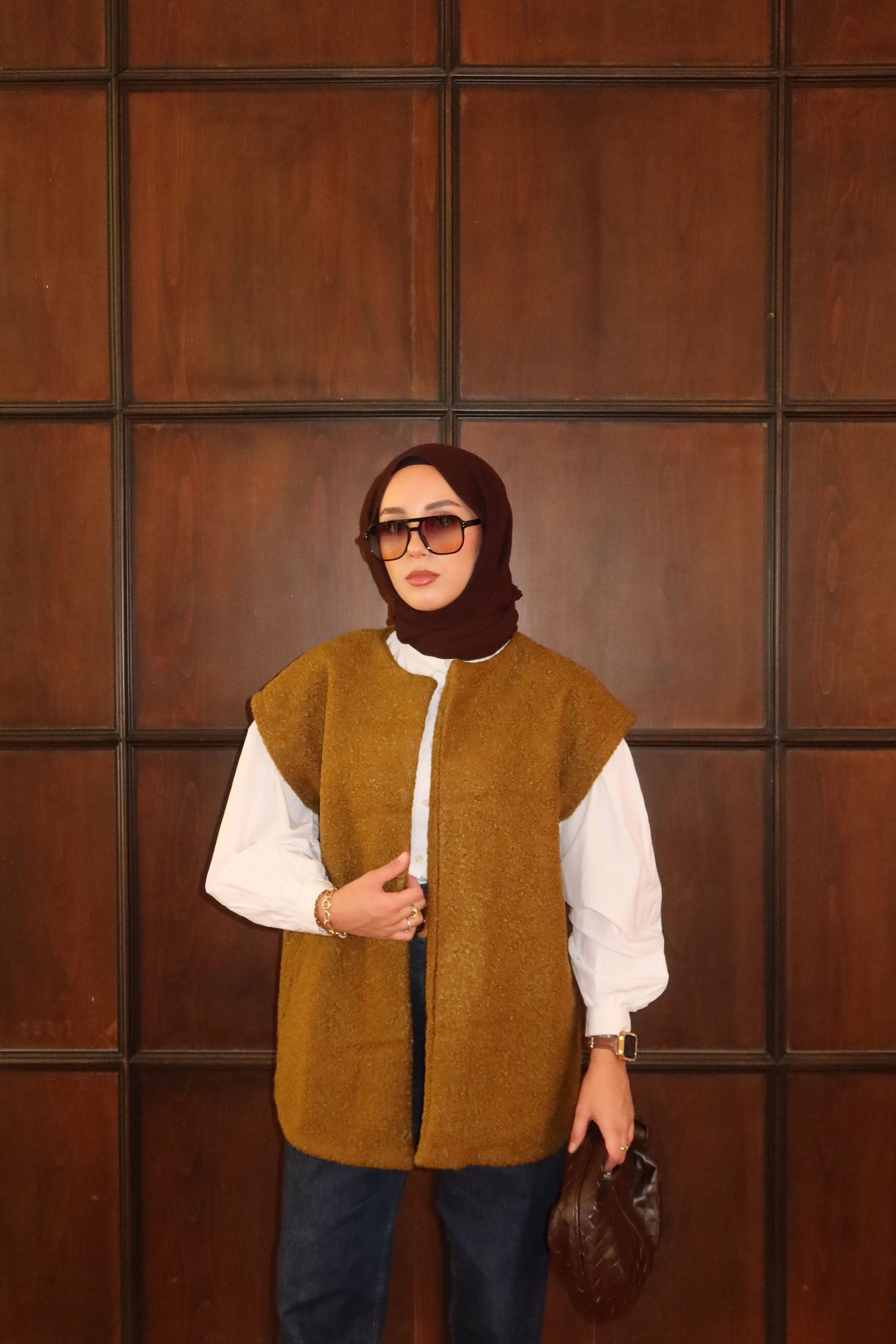 Kemerli Yelek  - Hardal