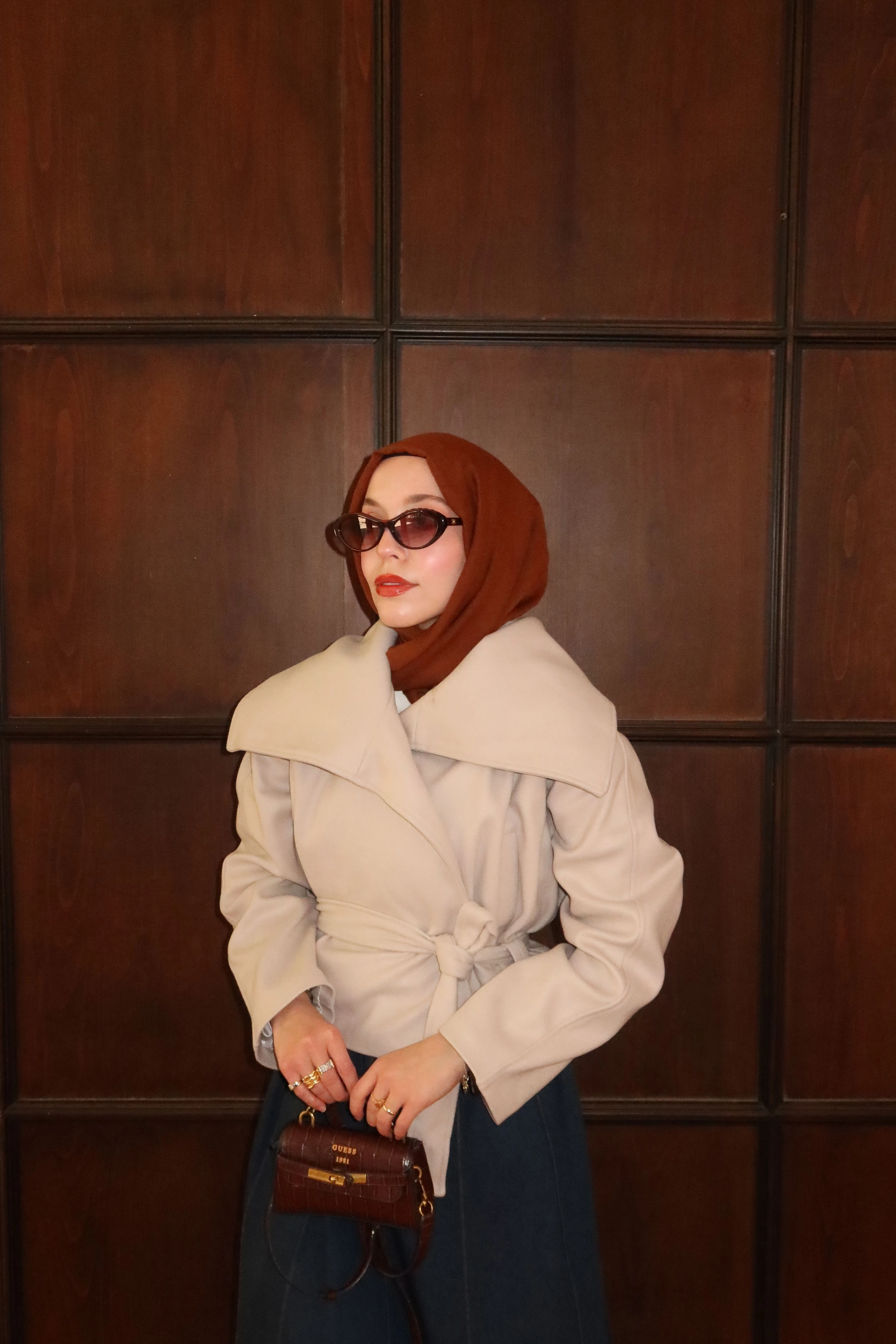 Mesa Kaşe Kaban  - Gri