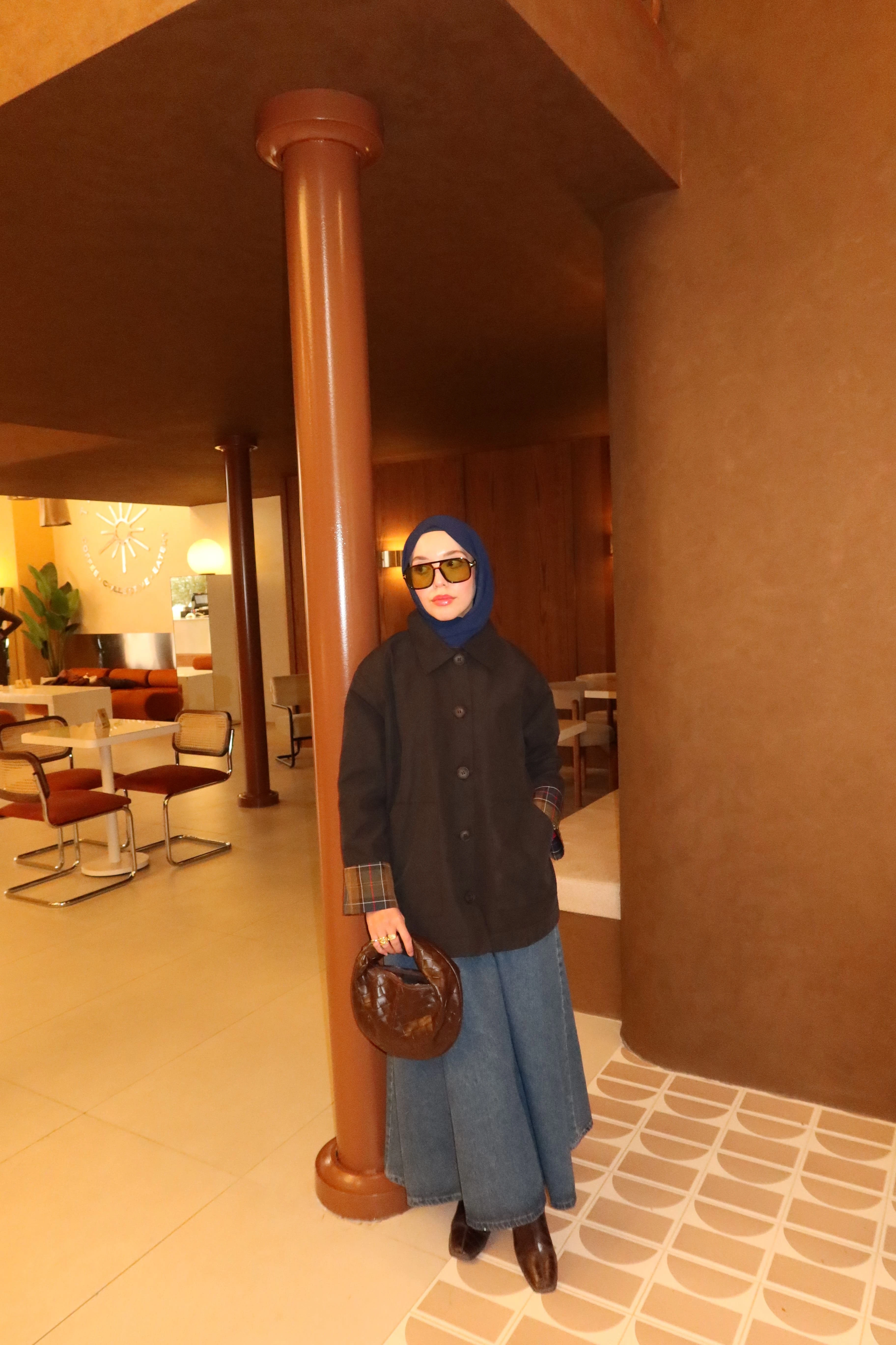 Page Trençkot - Siyah