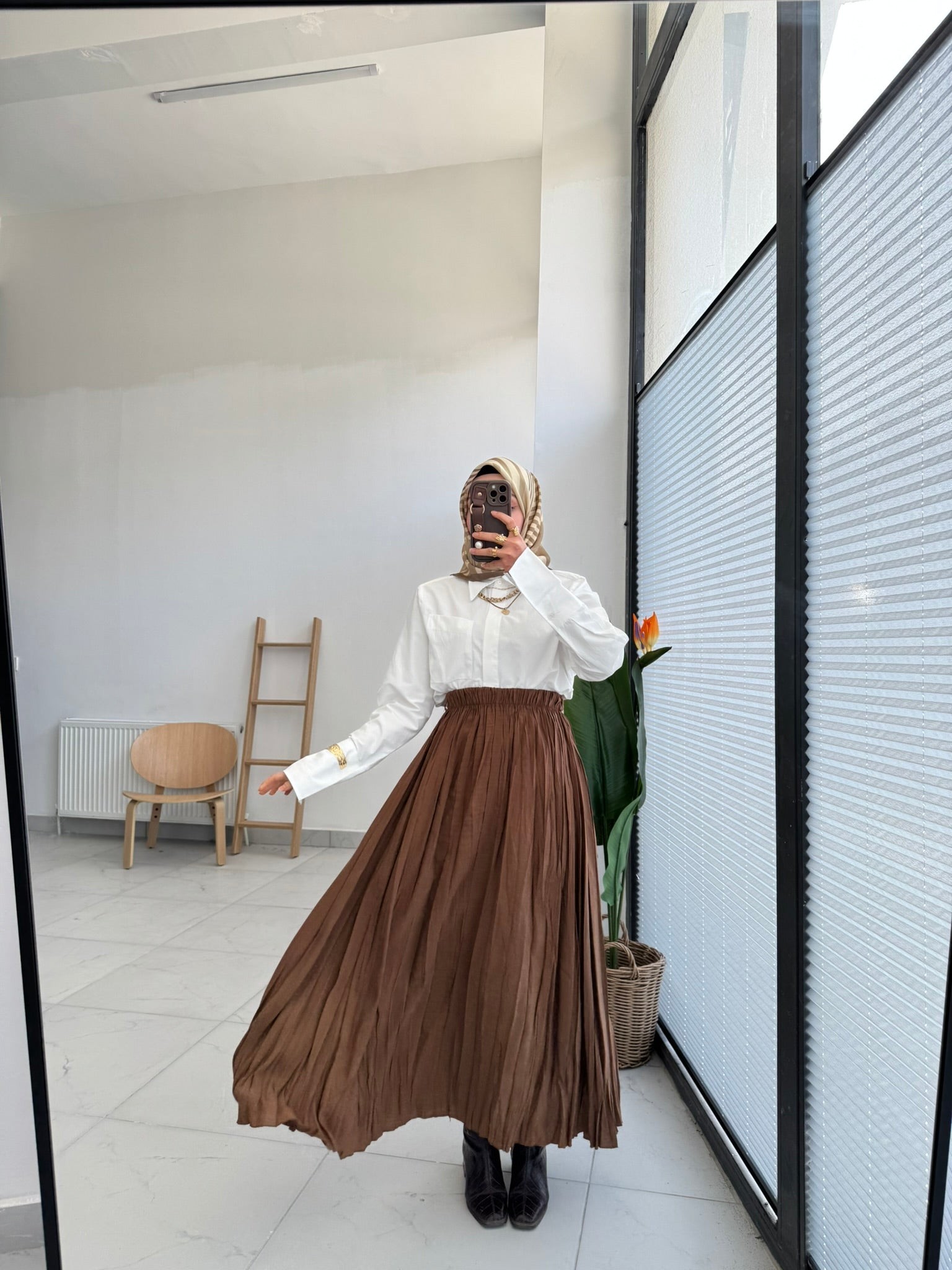 Tencel Kraşlı Etek