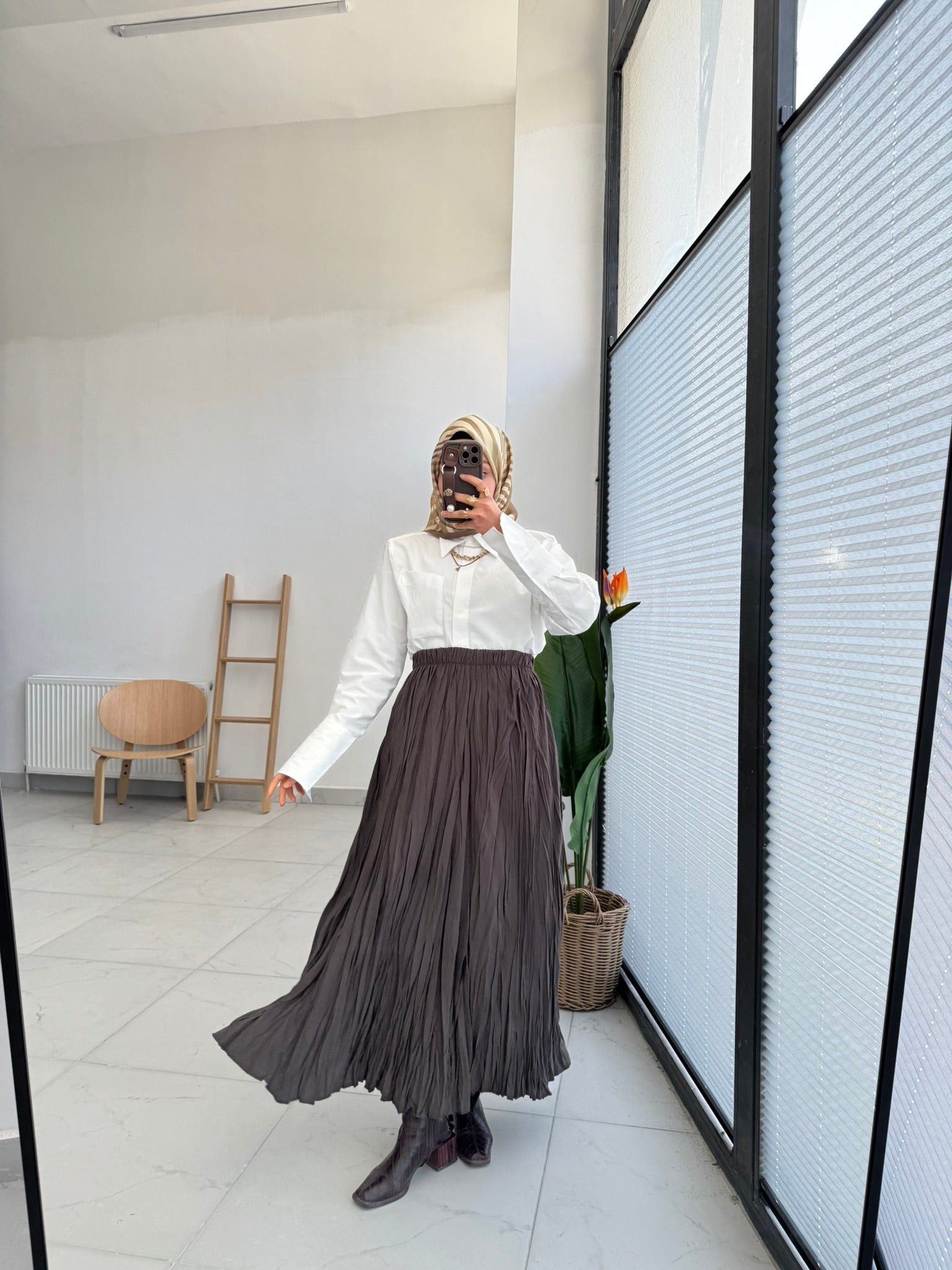 Tencel Kraşlı Etek