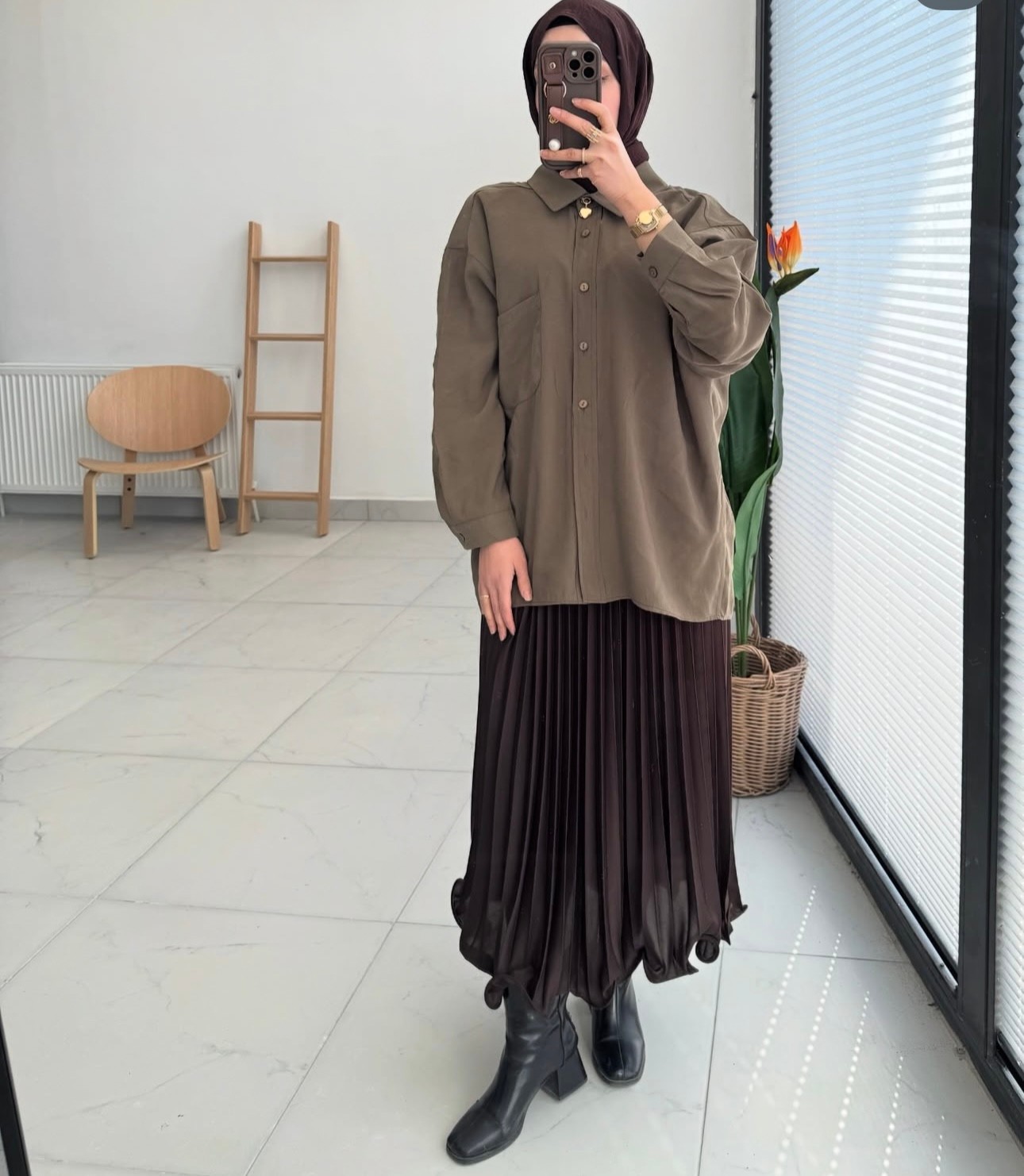 Tencel Oversize Gömlek- Outlet