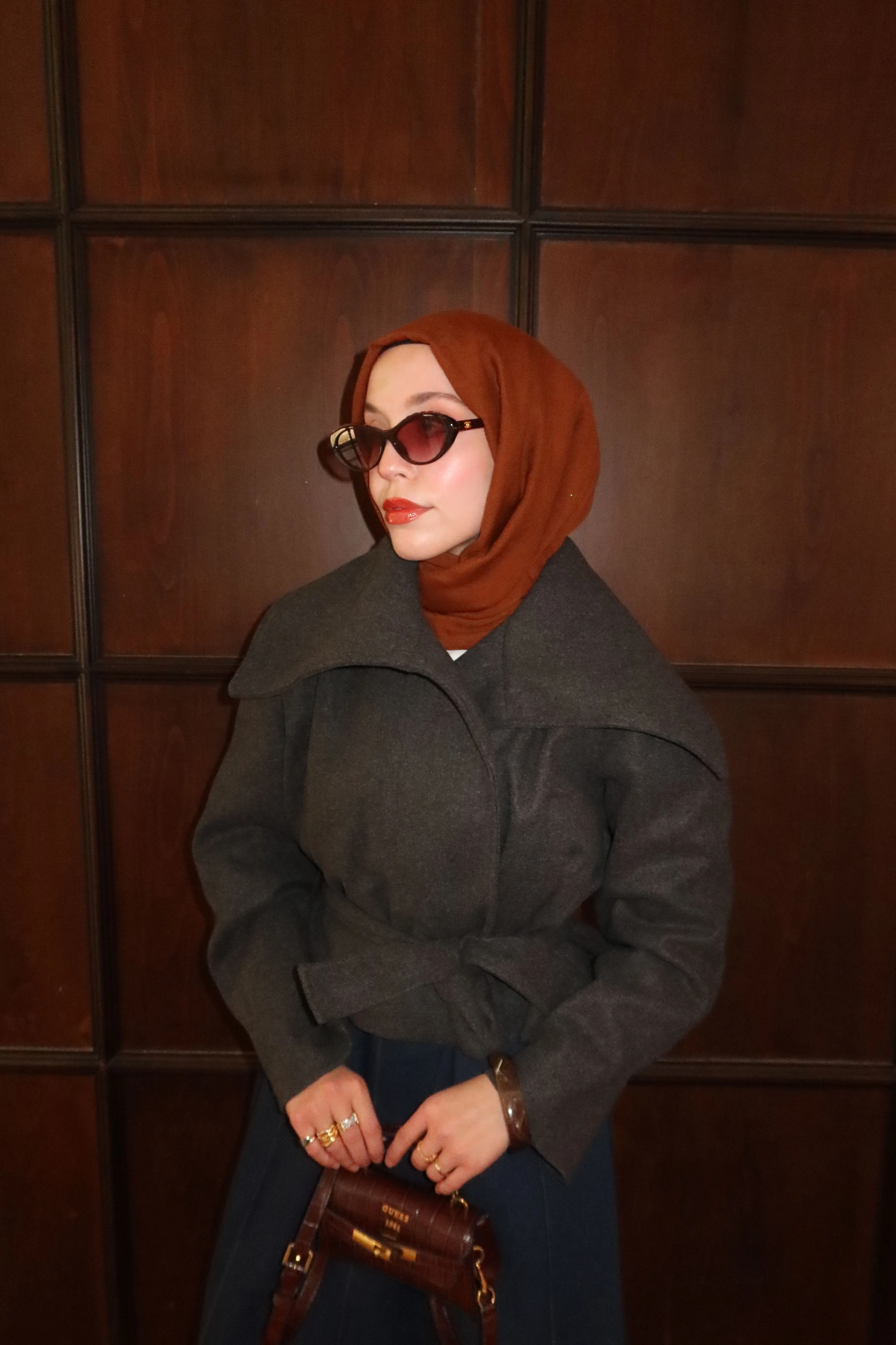 Mesa Kaşe Kaban  - Antrasit