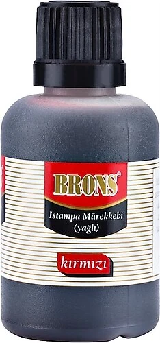 Brons İstampa Mürekkebi Kırmızı