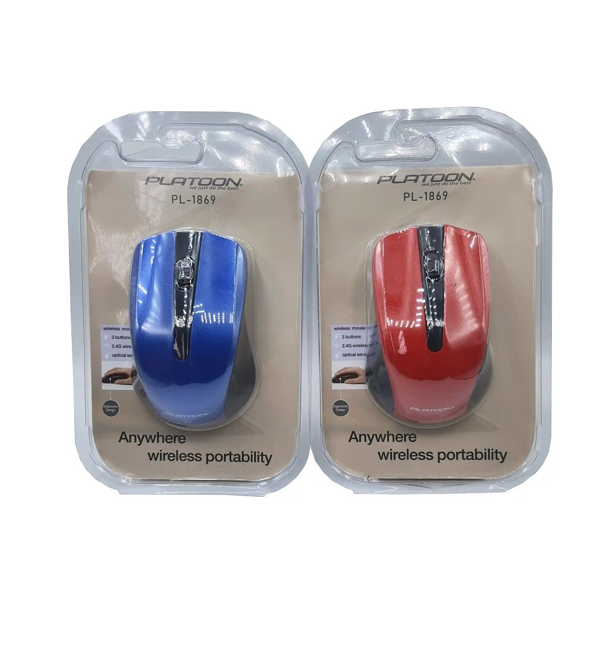 Platoon Kablosuz Mouse PL-1869 Mavi