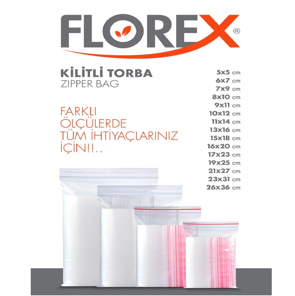 Florex Kilitli Torba 8x10 1.000 Adet