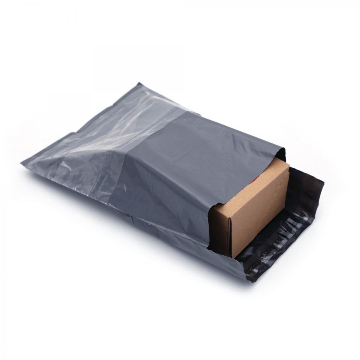 Kargo Poşeti 35x45+5cm Fatura Cepli Gri
