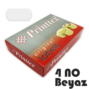 Printtex Meto Etiketi Beyaz 4 No 1.500’lük 42 Rulo