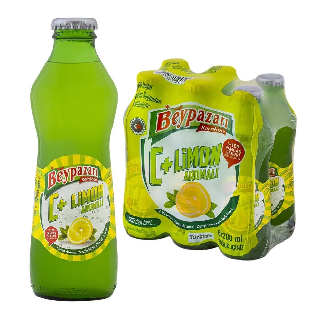 Beypazarı C Vitaminli Limonlu Maden Suyu 200ml x 24'lü