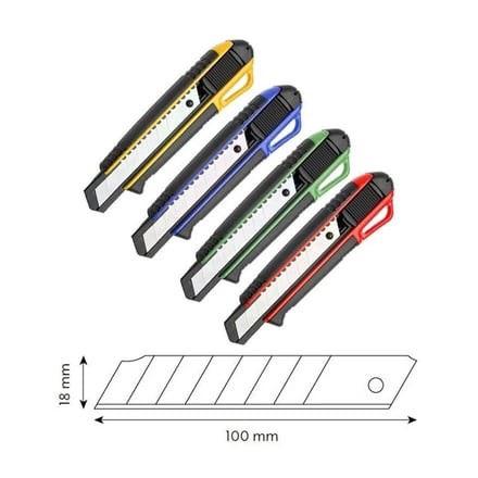 VIP-TEC VT875101 Profesyonel Maket Bıçağı (Plastik Gövde) 18 mm