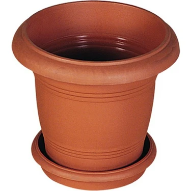Antik Saksı Plastik 4 No 19 Lt Kahverengi