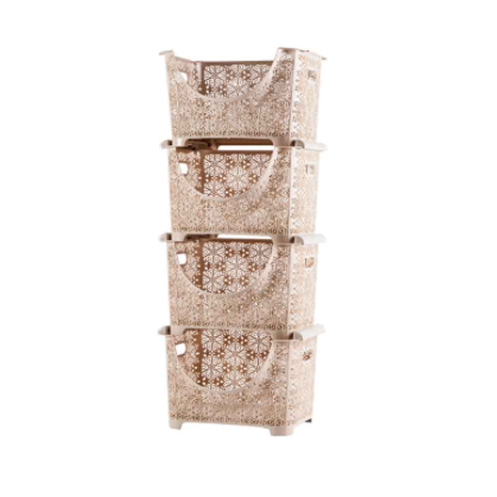 VİOLET  DÖRT KATLİ DANTELLİ SEBZELİK 280524
