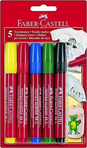 Faber-Castell 5 Renk Textile Marker