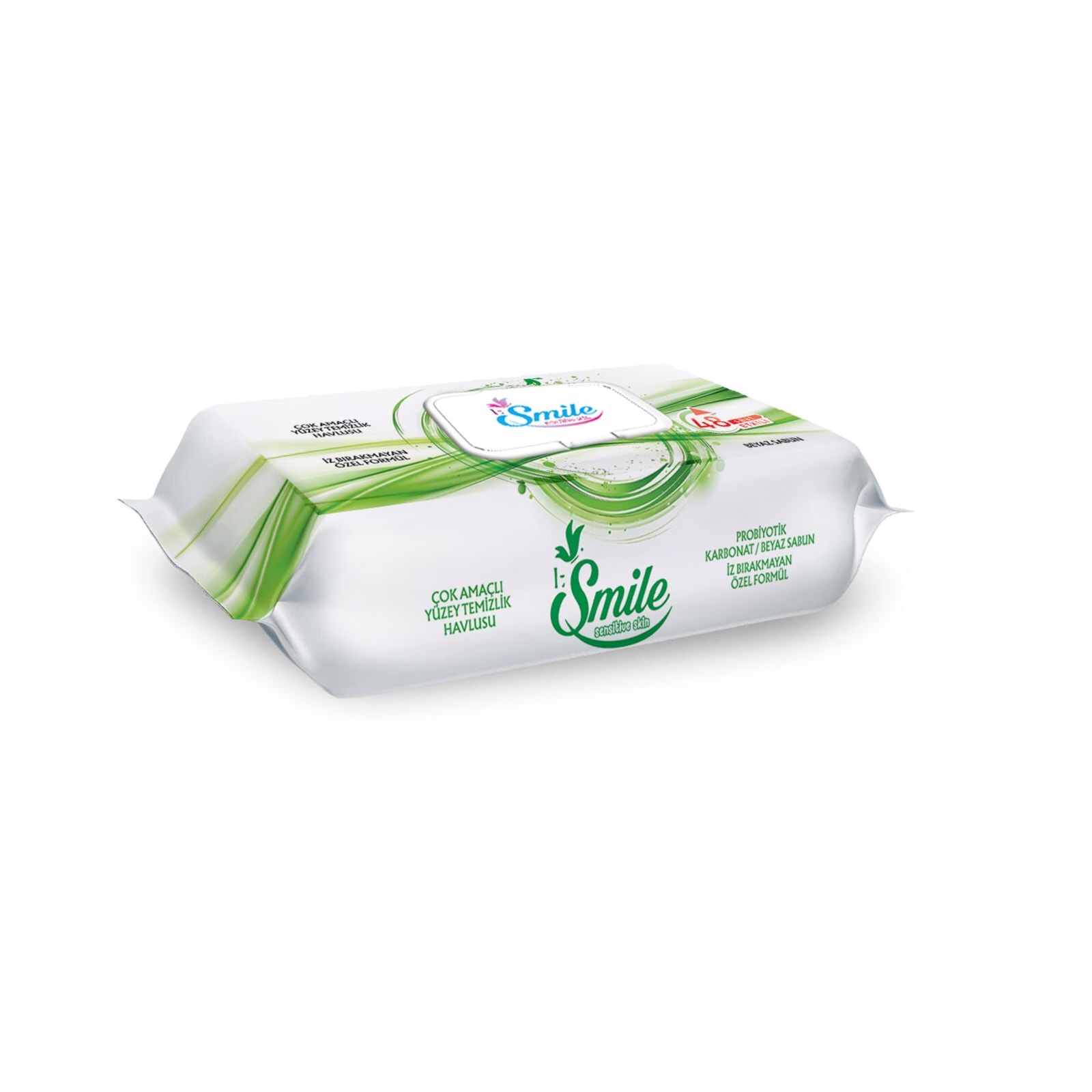 Smile Yüzey Temizleme Havlusu Beyaz Sabun 100 lü