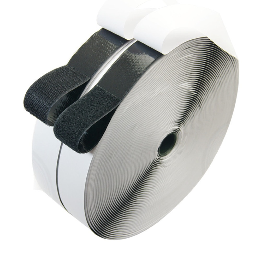 Cırtbant Silikonlu Yapışkanlı 20mm İlmek Siyah