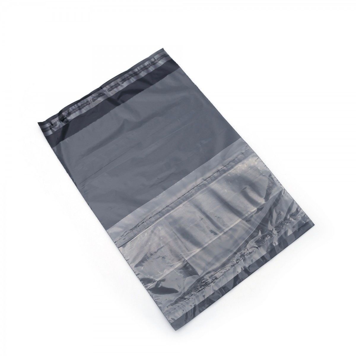 Kargo Poşeti 35x45+5cm Fatura Cepli Gri