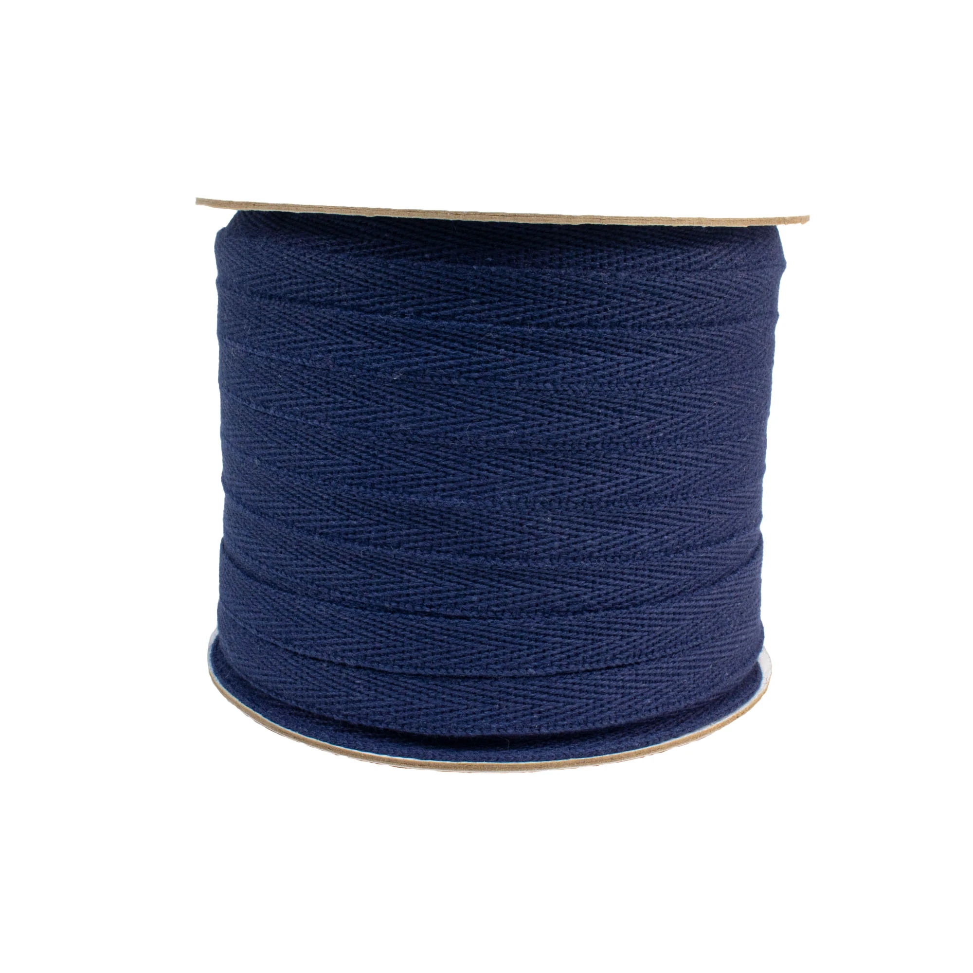 Dokuma Şerit Pamuk Balıksırtı 1cm Lacivert 250metre