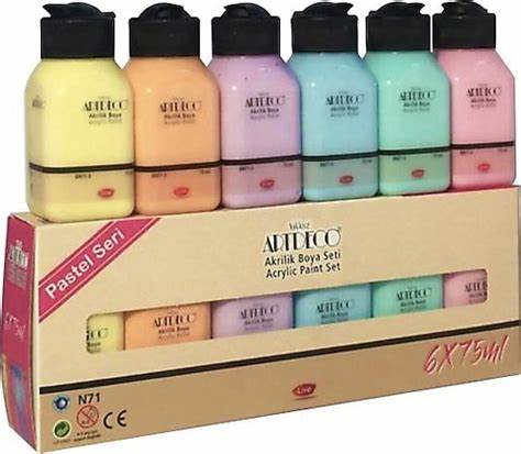 ARTDECO PASTEL SERİ BOYA SETİ 6*75ML
