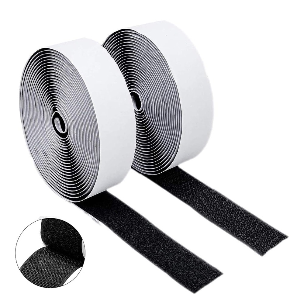 Cırtbant Silikonlu Yapışkanlı 30mm Kanca Siyah