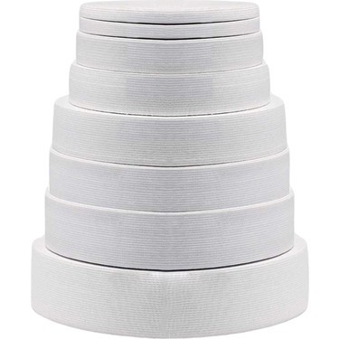 DOKUMA LASTİK BEYAZ - 2.5cm*25mt