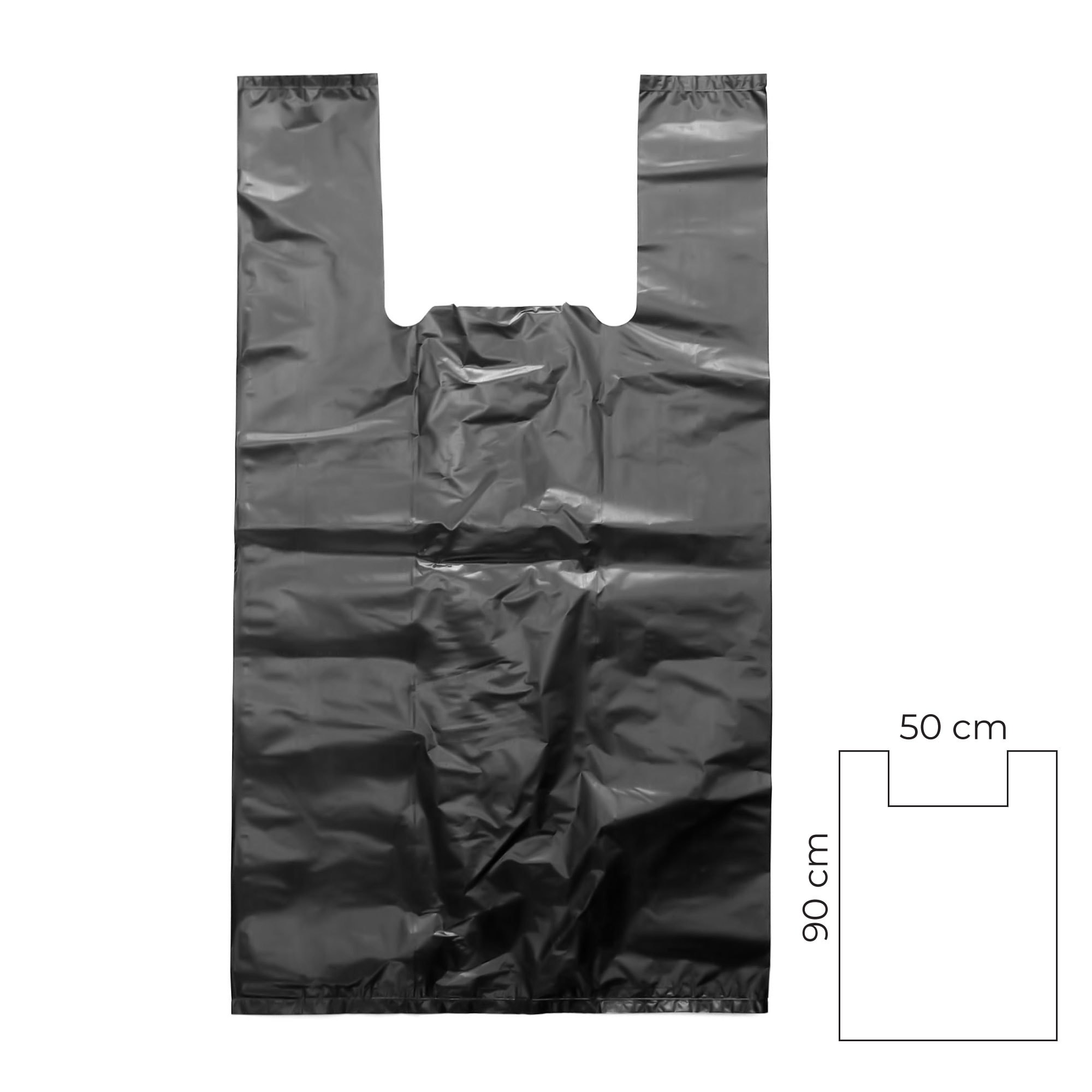 Siyah Atlet Poşet 50×90