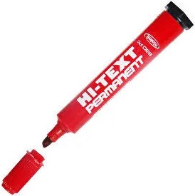Hi-Text Koli Kalemi Kesik Uçlu Kırmızı